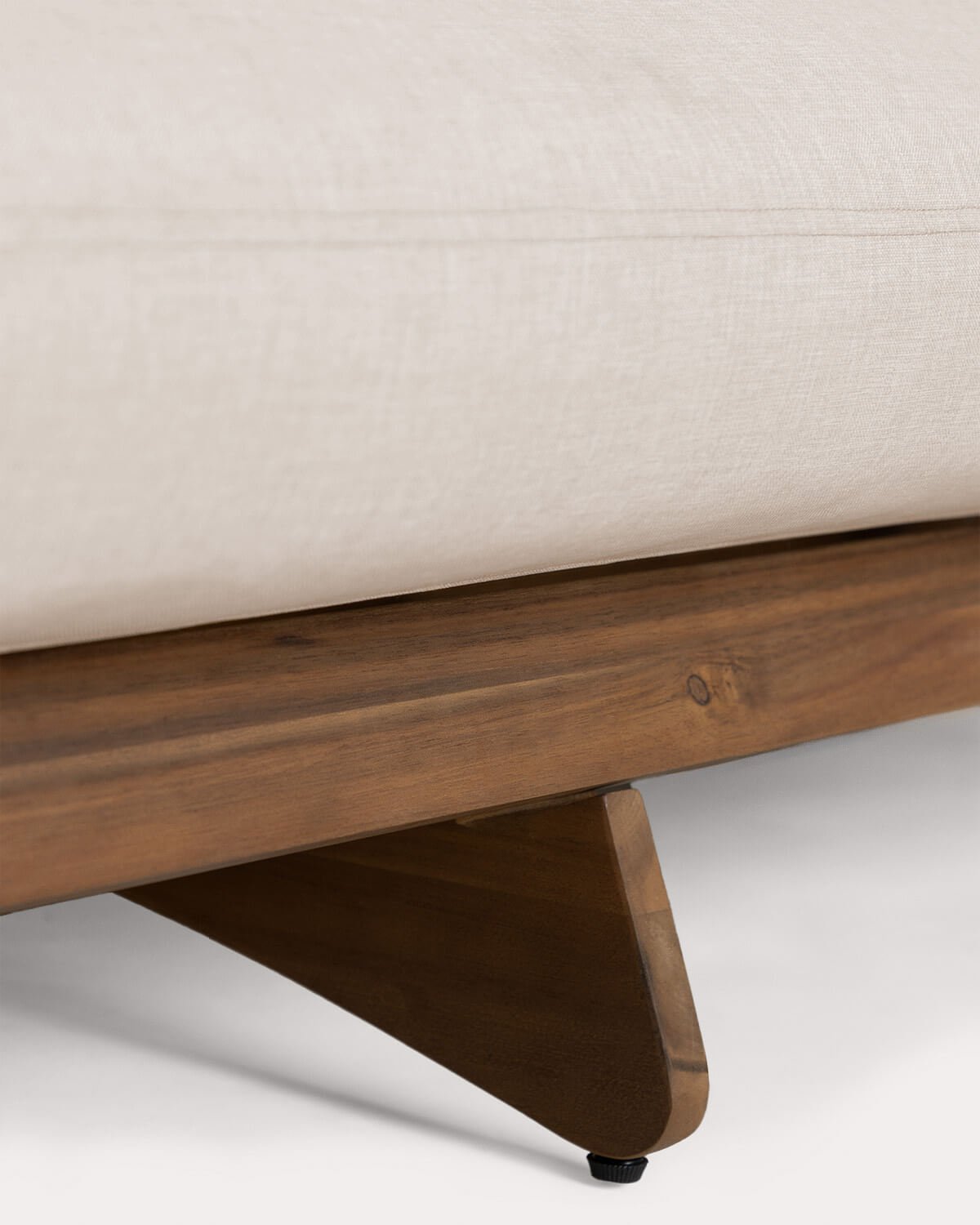 3-Sitzer-Gartensofa aus Akazienholz und Stoff Lorent, Galeriebild 5