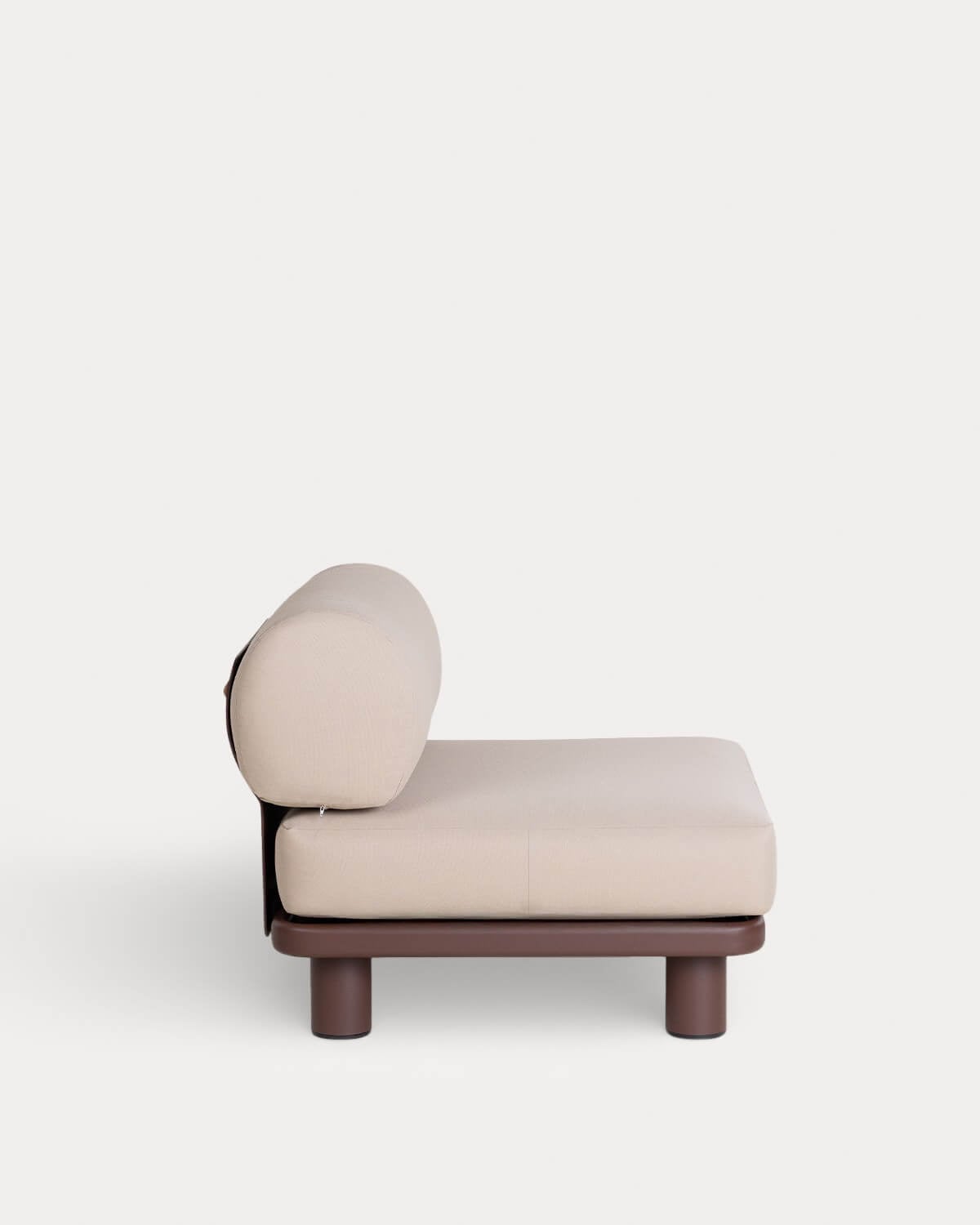 3-Teiliges Modulares Gartensofa mit Mittelmodul aus Aluminium und Stoff Lantana, Galeriebild 4