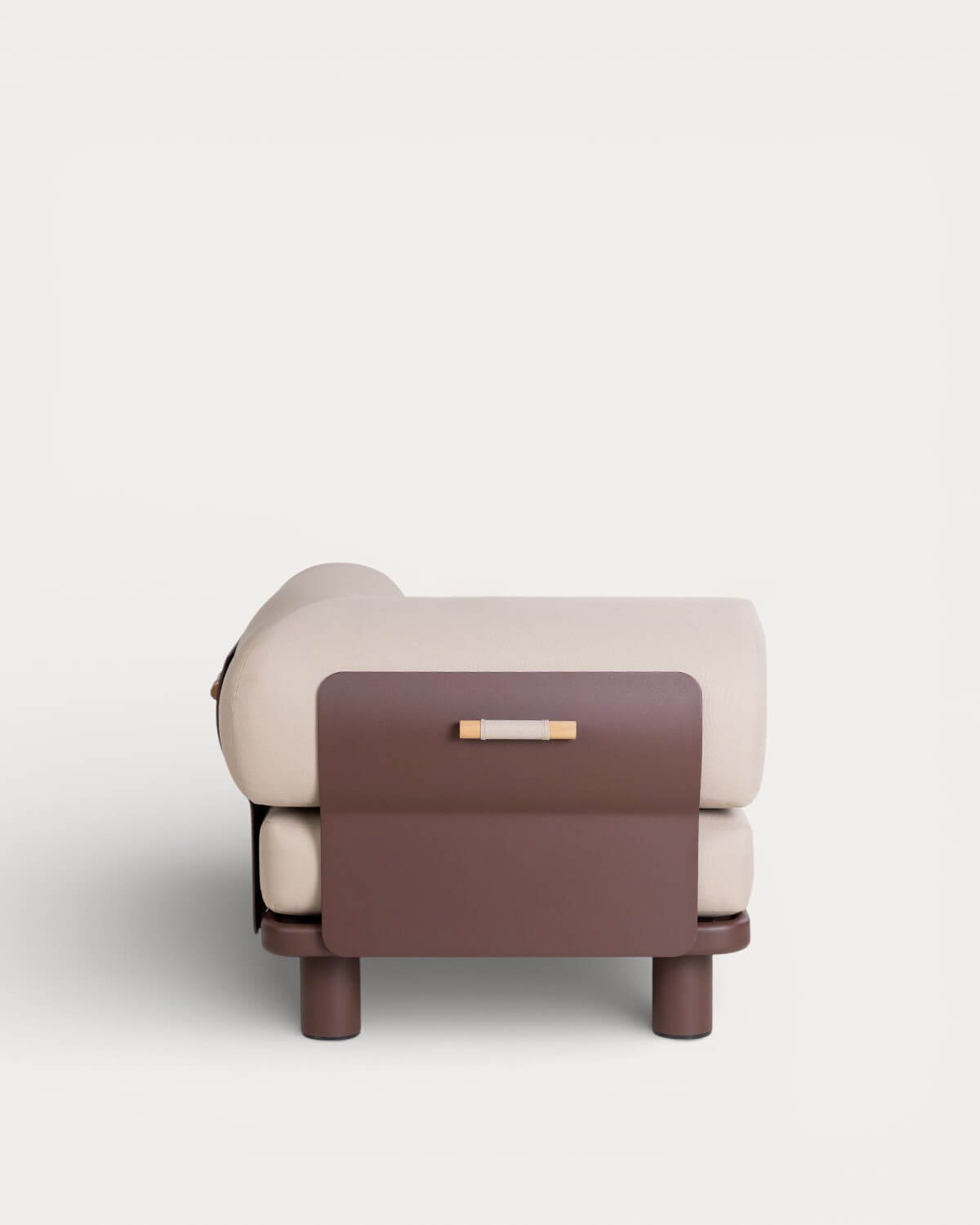 3-Teiliges Modulares Gartensofa mit 2 Eckmodulen und Mittelmodul aus Aluminium und Stoff Lantana, Galeriebild 5