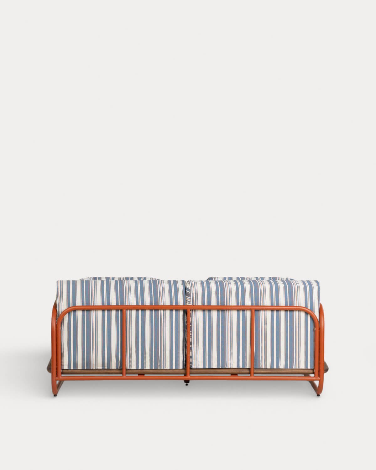 2-Sitzer Gartensofa aus Metall und Stoff Ahrus, Galeriebild 3