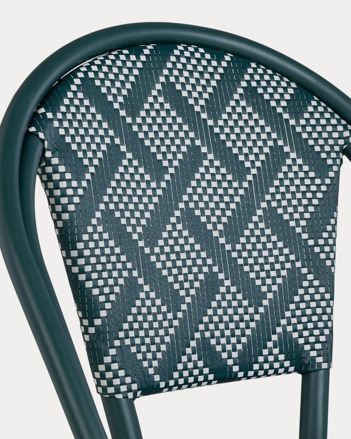 2er-Pack Esszimmerstühle aus Aluminium und Synthetischem Rattan Yona, Galeriebild 4