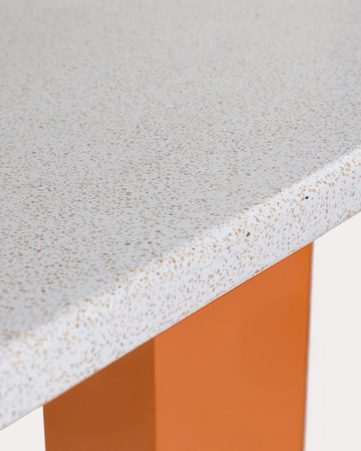Esstisch rechteckig 270x120 cm aus Terrazzo und Akazienholz Ixiar, Galeriebild 4
