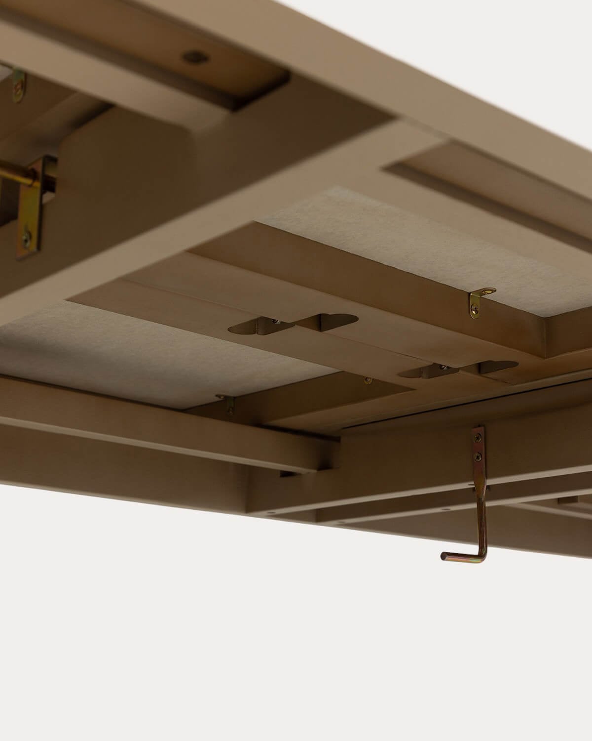 Ausziehbarer Rechteckiger Esstisch in Zementoptik mit Fliesen-und Akazienholz-Optik (225–330 x100 cm) Ubel, Galeriebild 12