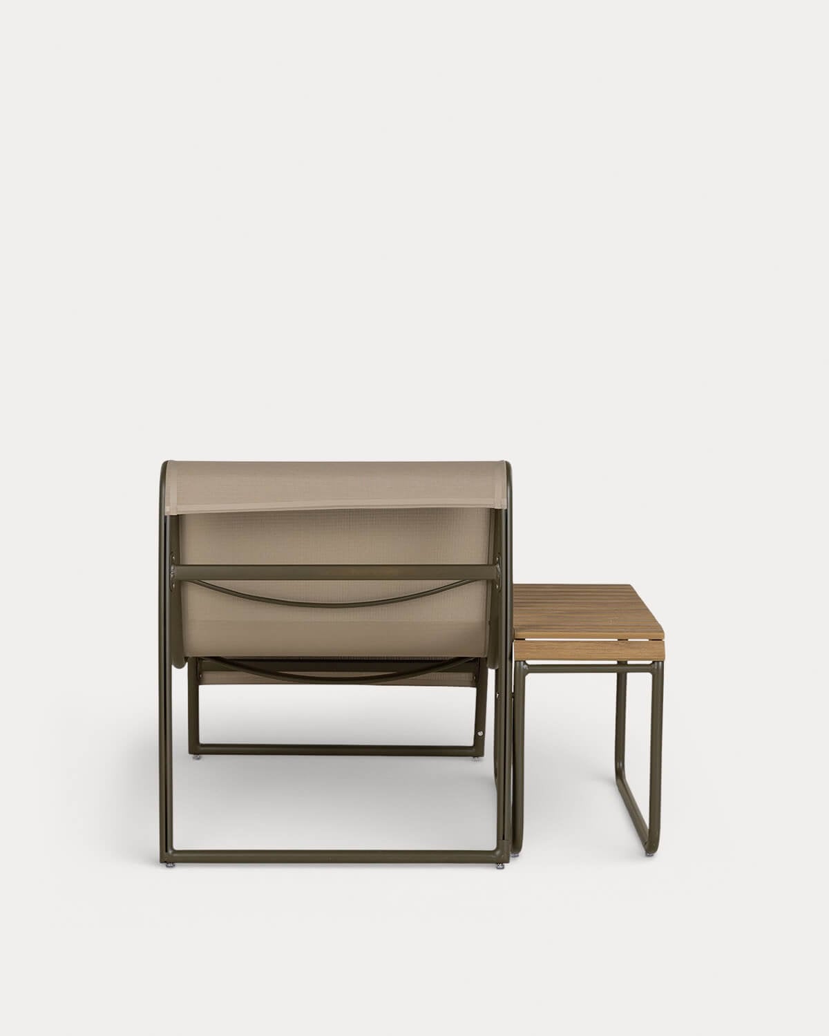 Garten-Sesselset mit Aluminium-Beistelltisch Dreisi, Galeriebild 3