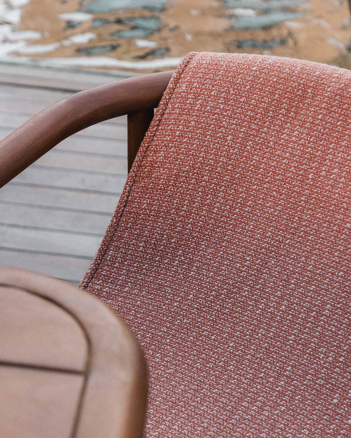 Gartenstuhl aus Eukalyptusholz und Stoff Clhoti, Galeriebild 3