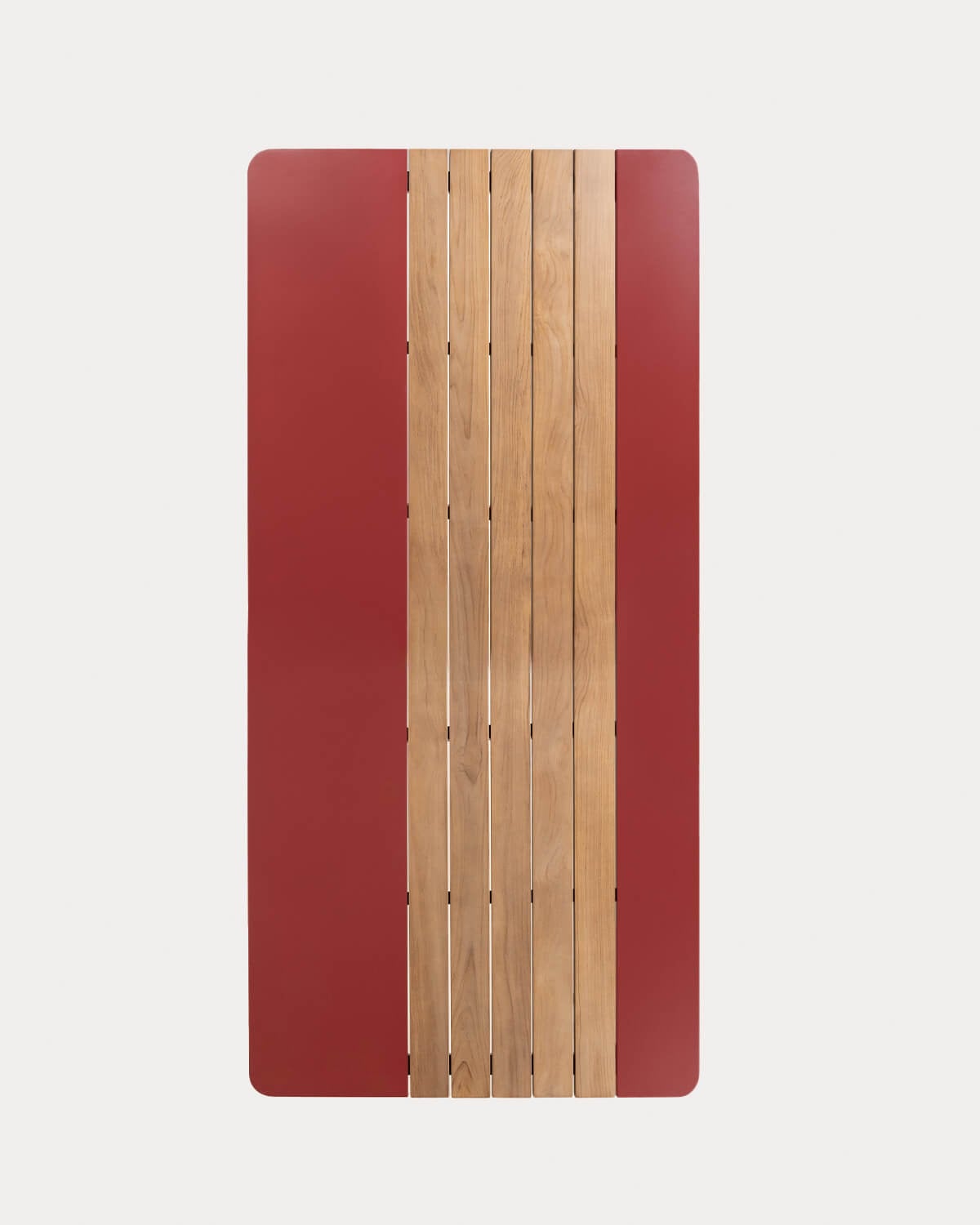 Rechteckiger Esstisch aus Metall und Teakholz (220x110 cm) Lirae, Galeriebild 3