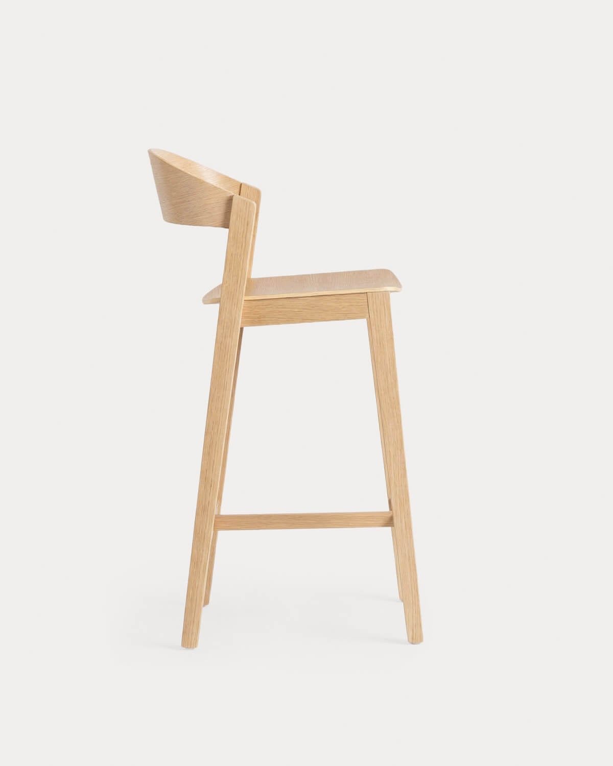 4er-Pack Hohe Eichenholzhocker (65 cm) Laly, Galeriebild 4