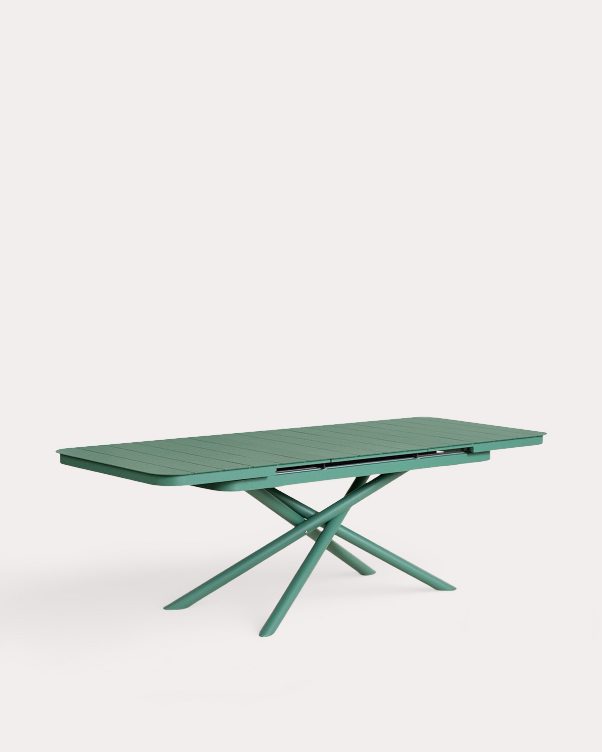 Ausziehbarer Rechteckiger Esstisch aus Aluminium (180–240x90 cm) Kelsey, Galeriebild 2