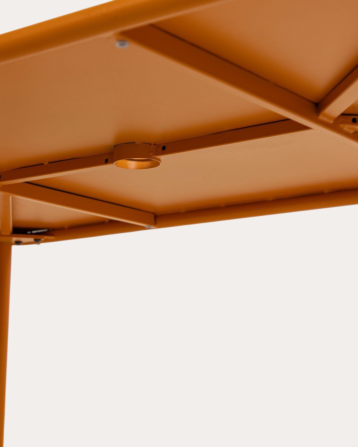 Rechteckiger Metall-Gartentisch (130x78 cm) Mijail, Galeriebild 6