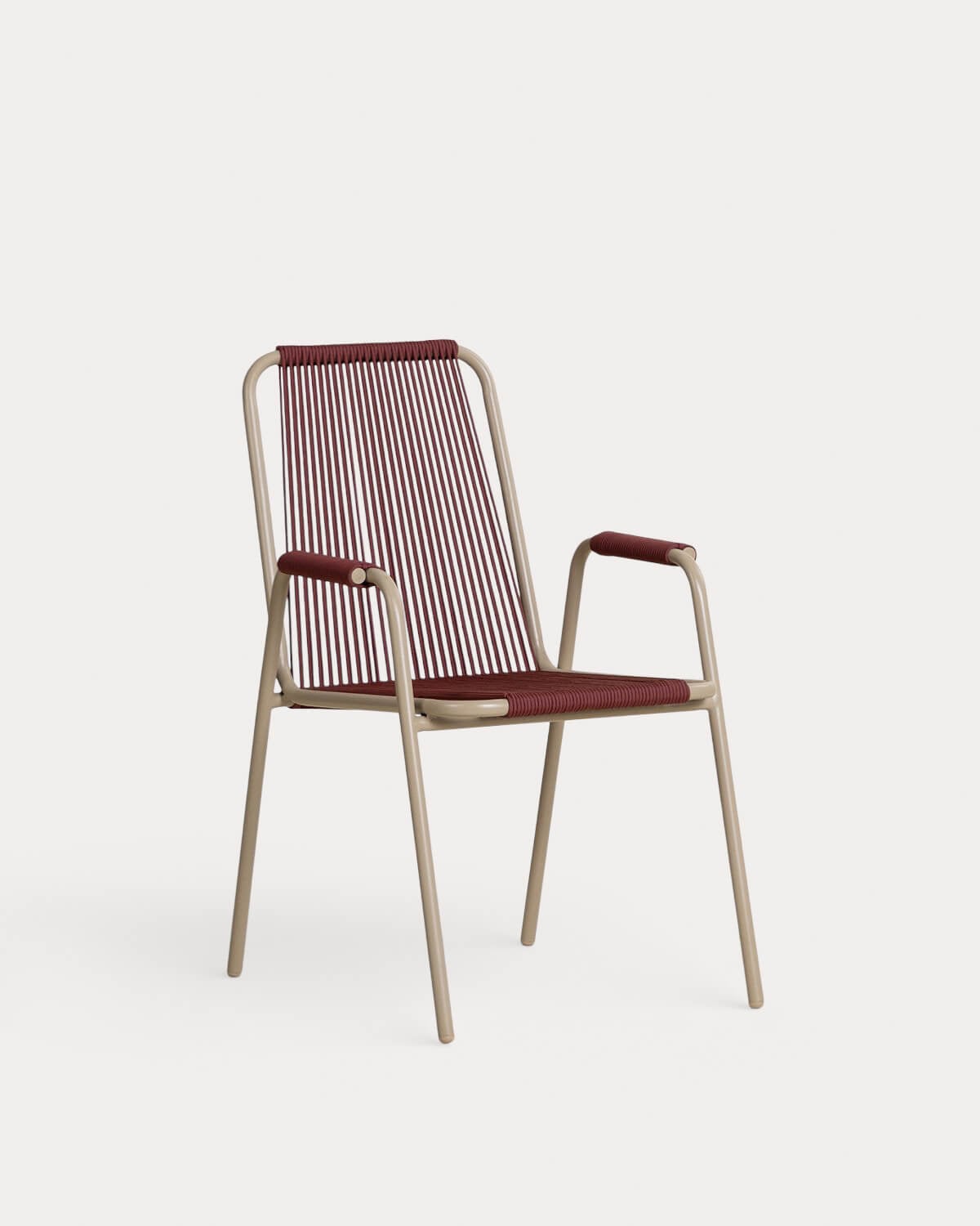 2er-Pack Gartenstühle mit Metallarmlehnen und Seil Mayailer, Galeriebild 1