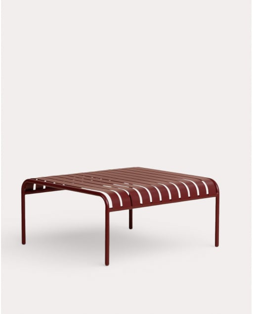 Rechteckiger Metall-Couchtisch für den Außenbereich (85x80 cm) Tavo