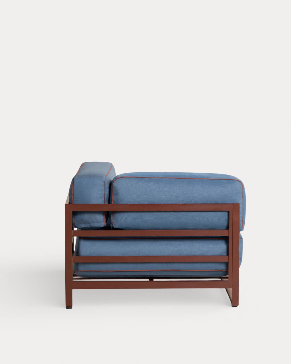 Eck-Gartenmodul aus Metall und Stoff für modulares Sofa Kristen, Galeriebild 2