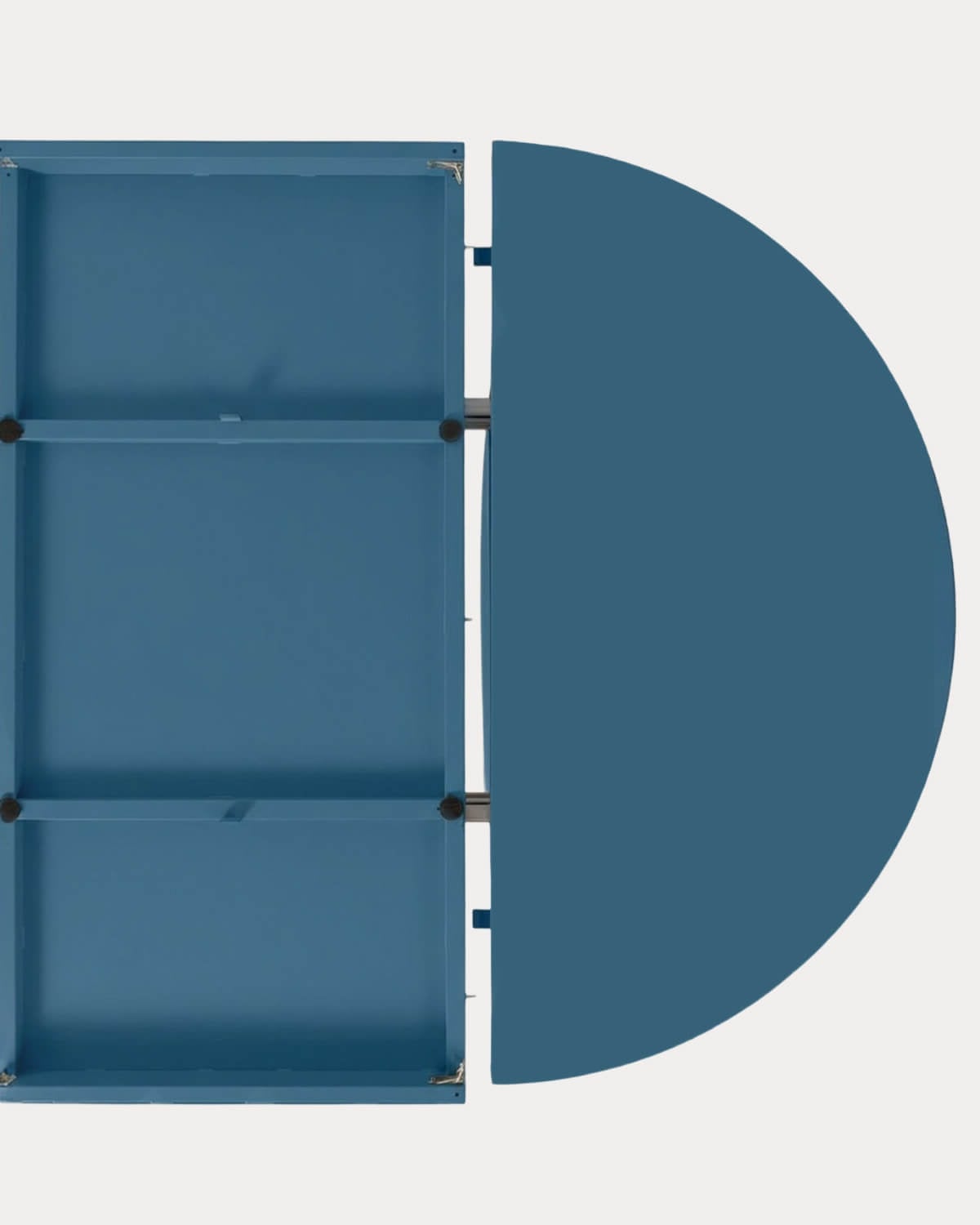 Ausziehbarer Runder Esstisch aus Metall (Ø120-240x120 cm) Beca, Galeriebild 8