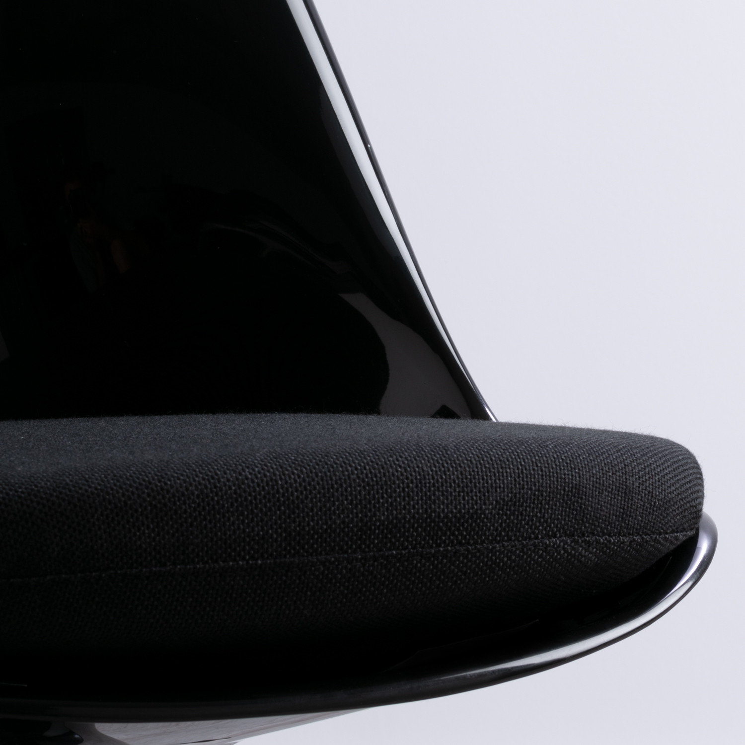 Esszimmerstuhl aus Polypropylen und Metall Freya Black - themasie.com