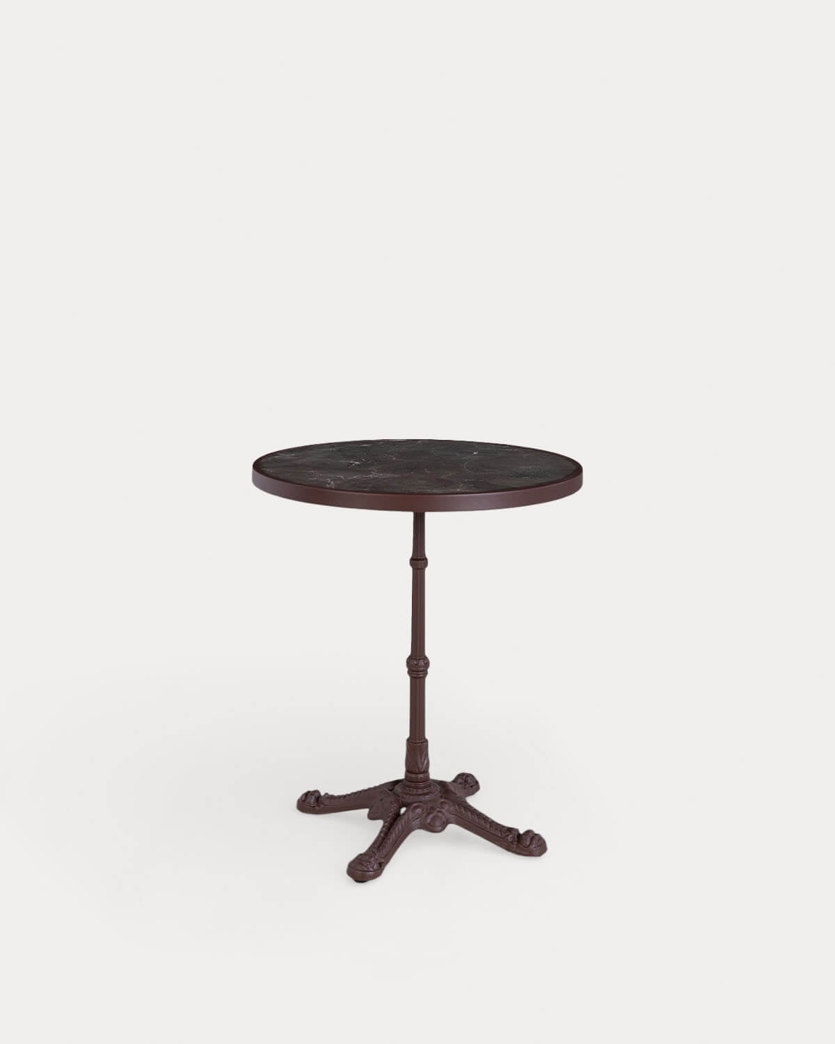 Set Rundtisch (Ø 60 cm) und 2 Gartenstühle aus Metall und Synthetischem Rattan Yona Bistro, Galeriebild 4