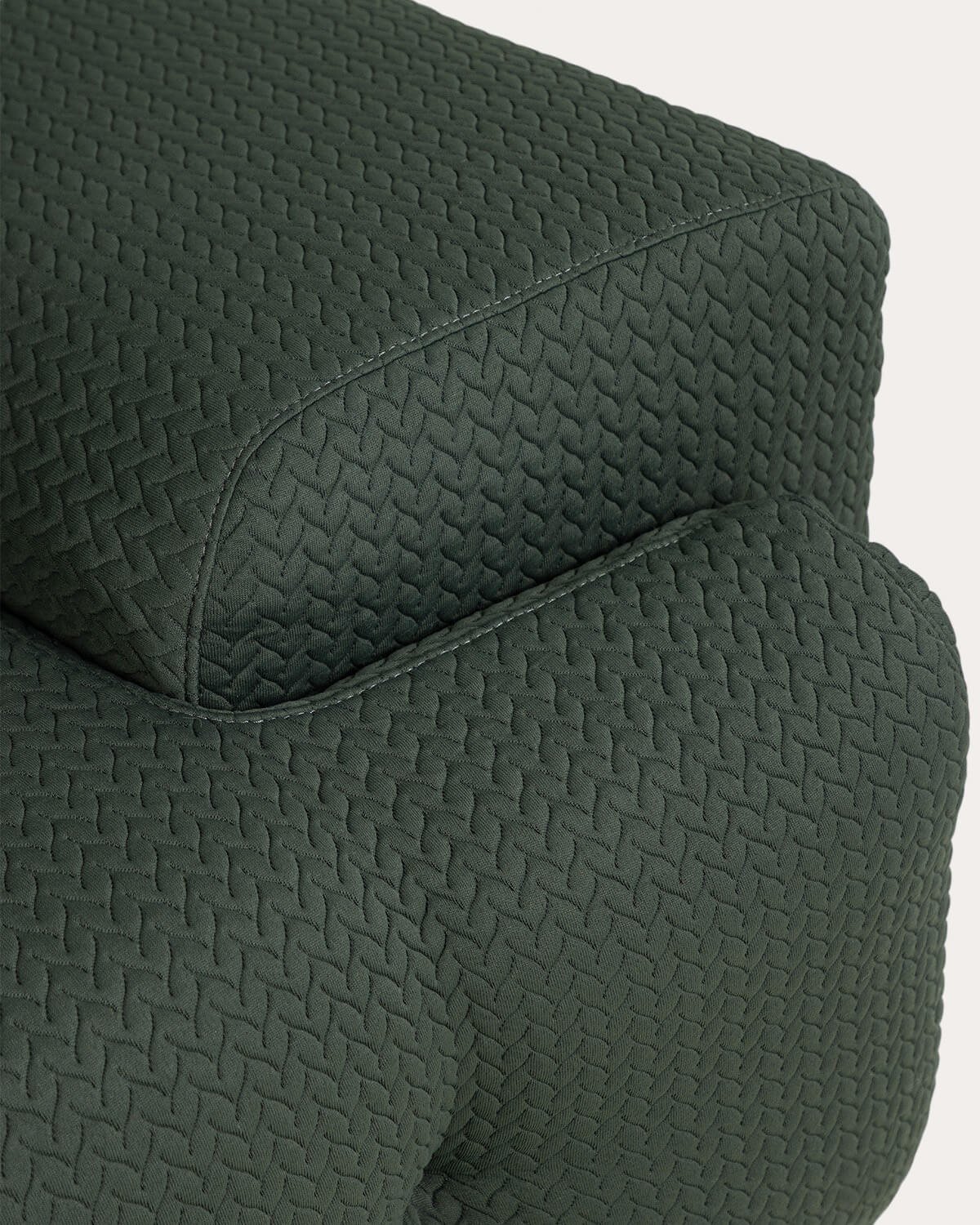 Rechtes Eckmodul aus vakuumverpacktem Stoff für Nahual-Sofa, Galeriebild 7