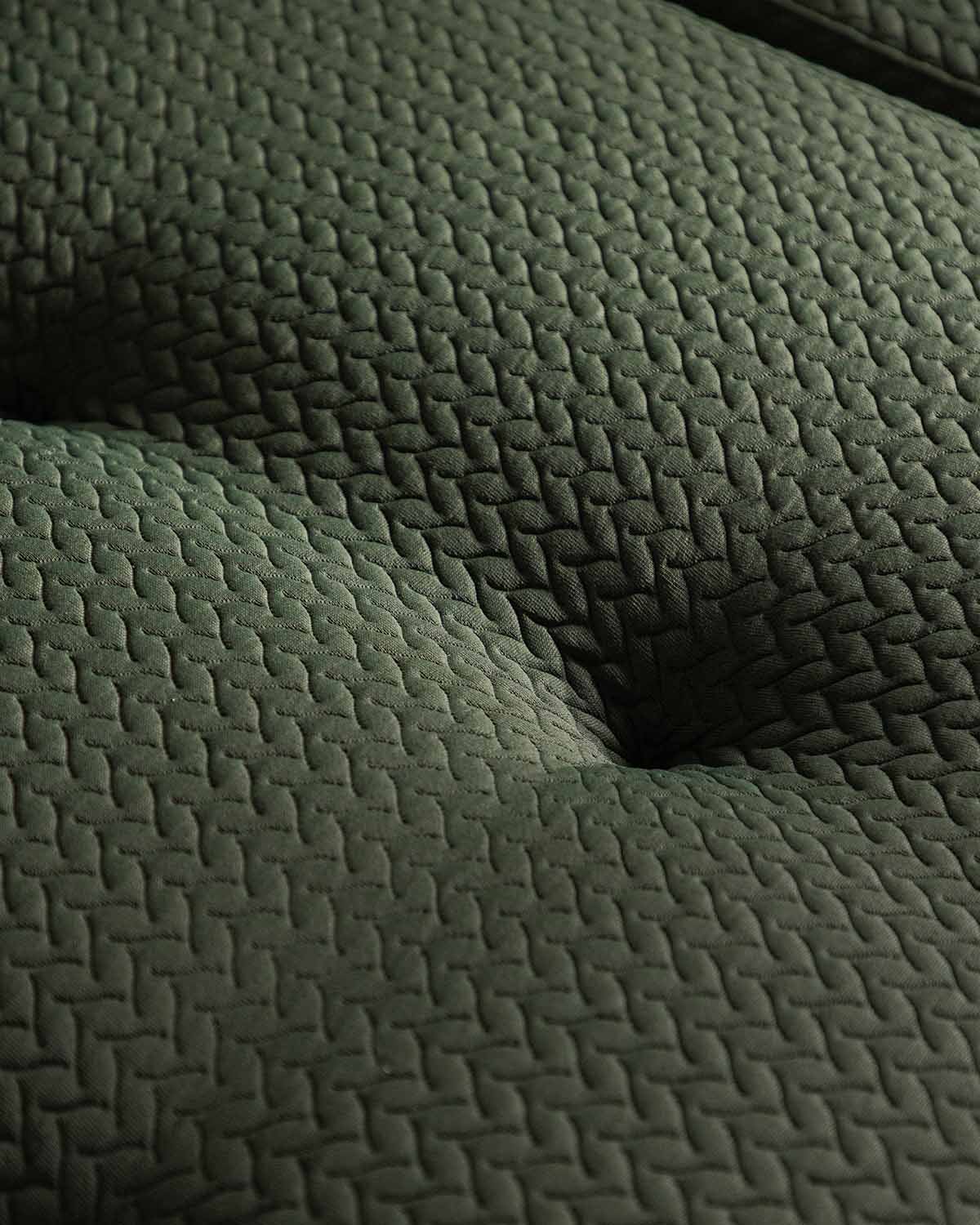 Vakuumverpacktes Modulares Sofa, 3-Teilig, bestehend aus 2 Eckmodulen und einem Mittelmodul Bezogen mit Gewebe Nahual, Galeriebild 3