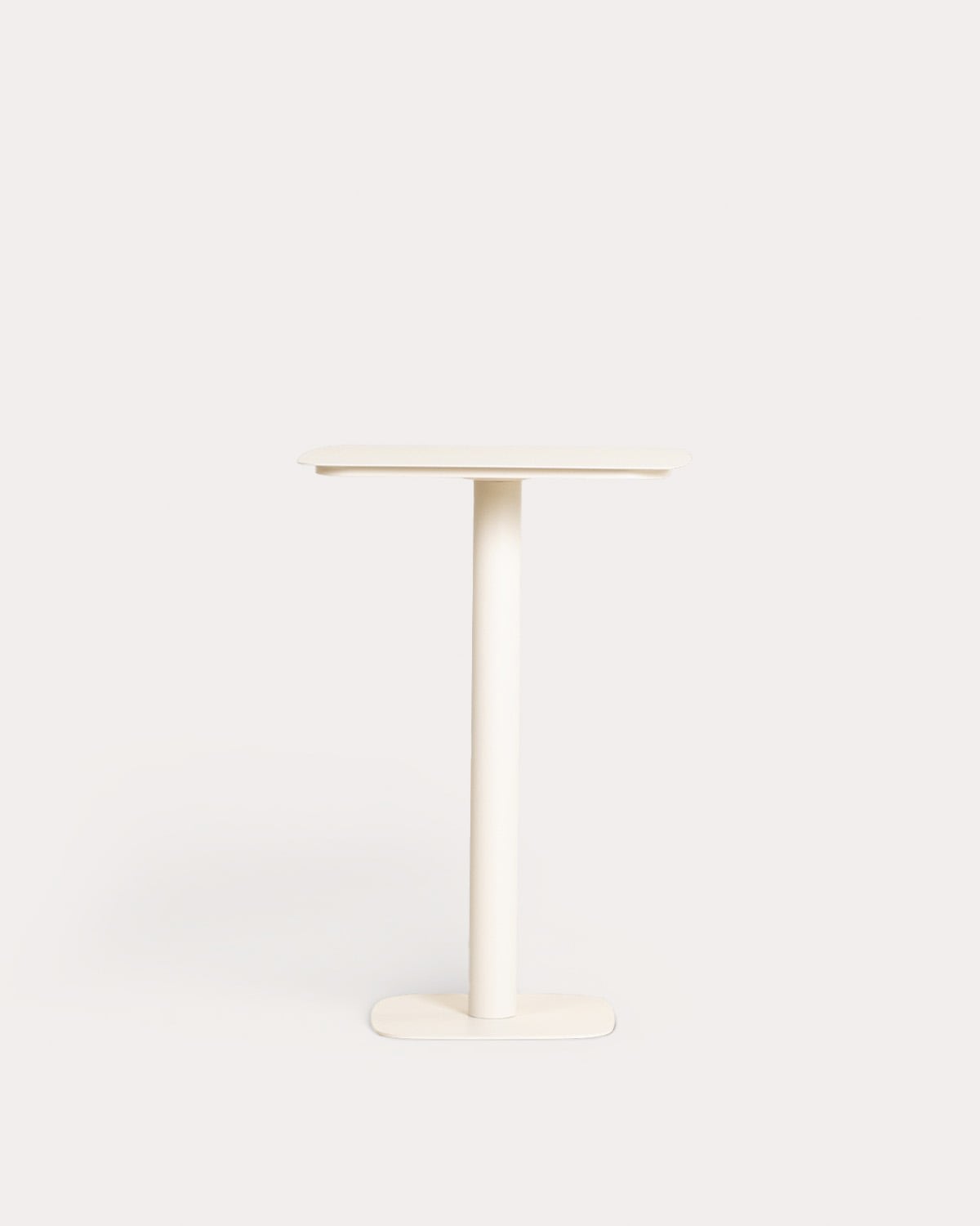 Square Stehtisch-Set (70x70 cm) Zoilo und 2 Aluminium-Hocker (75 cm) Drian für den Außenbereich, Galeriebild 4