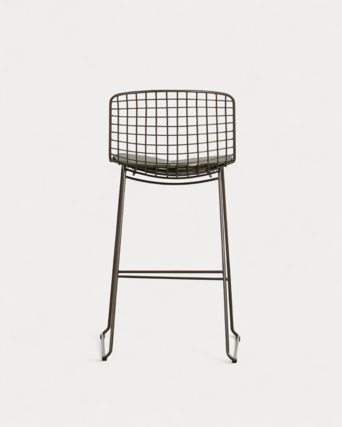 Hoher Metallhocker (66 cm) Aras mit niedriger Rückenlehne , Galeriebild 4