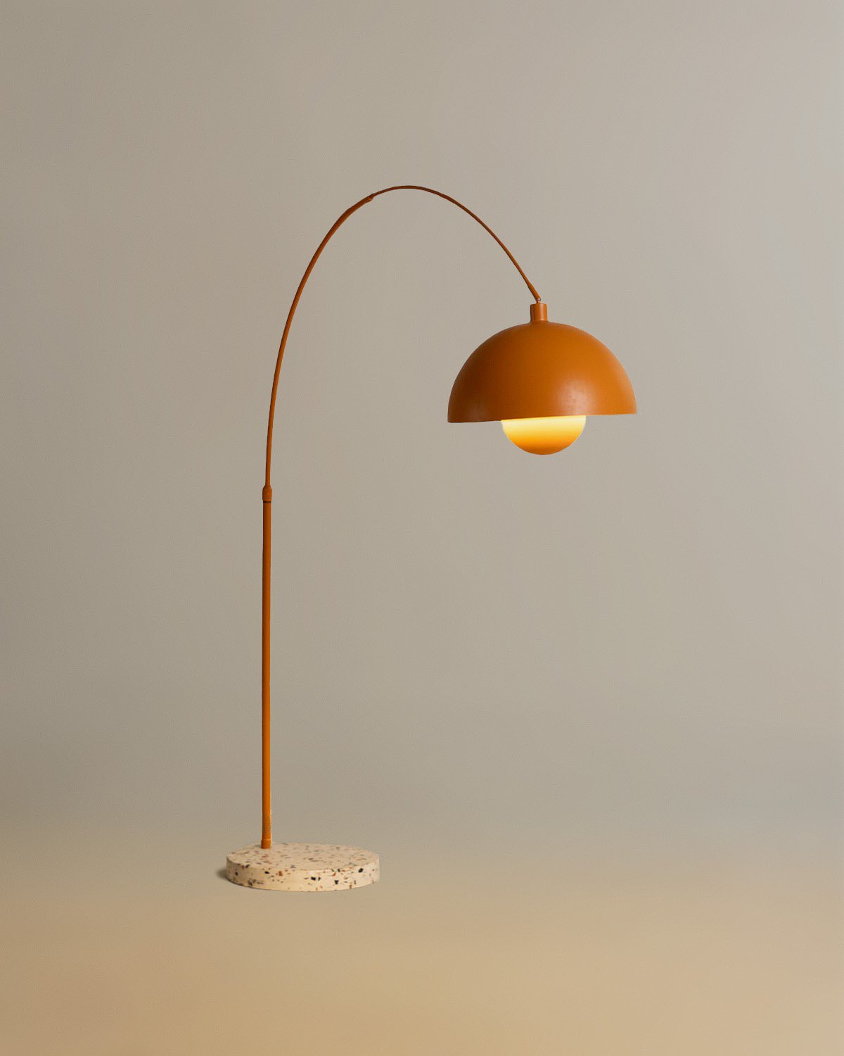 Stehlampe aus Metall und Marmor Gasperi, Galeriebild 4