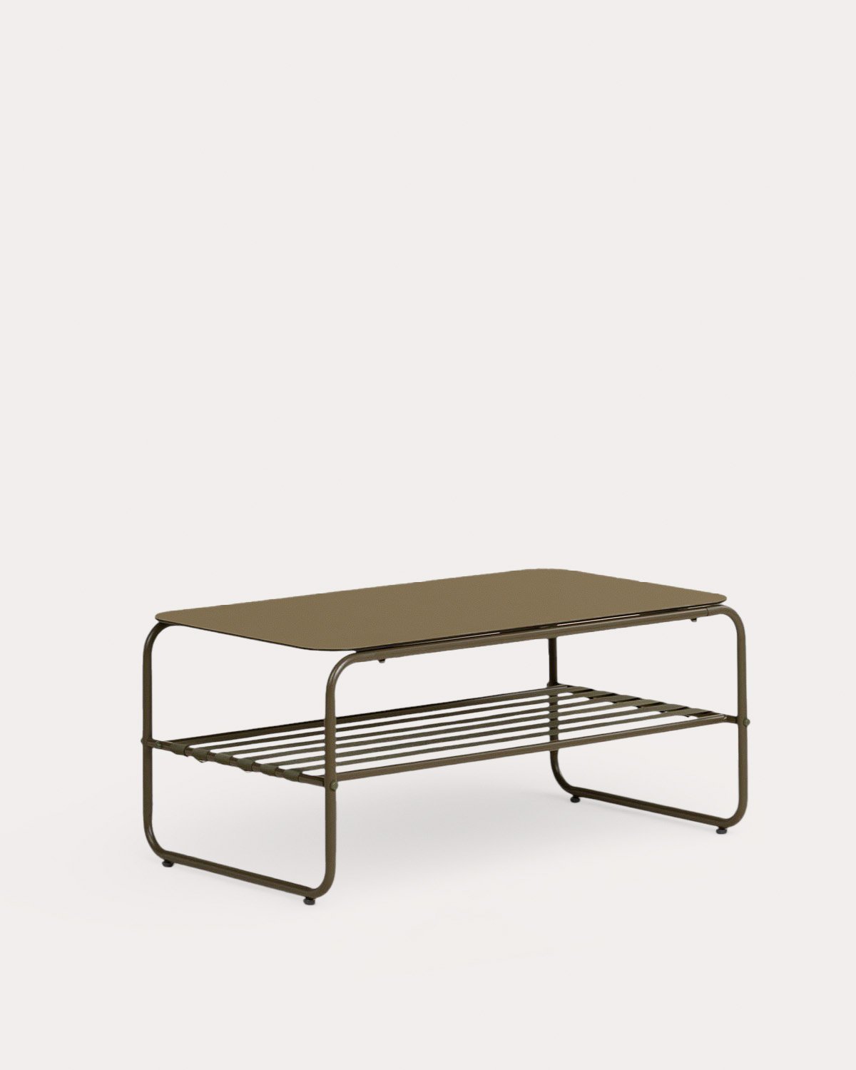 Gartenmöbelset mit 2-Sitzer-Sofa, 2 Sesseln und Couchtisch aus Metall und Stoff Ohiane, Galeriebild 4