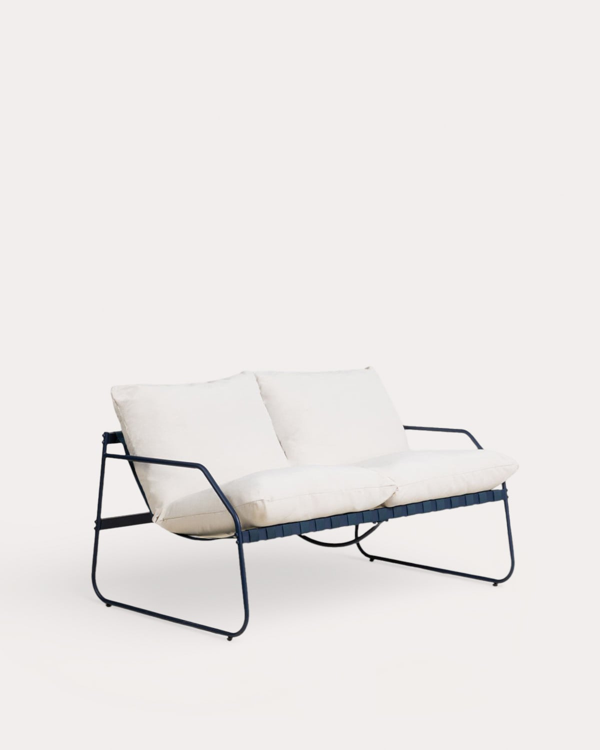 Gartenmöbelset mit 2-Sitzer-Sofa, 2 Sesseln und Couchtisch aus Metall und Stoff Ohiane, Galeriebild 7