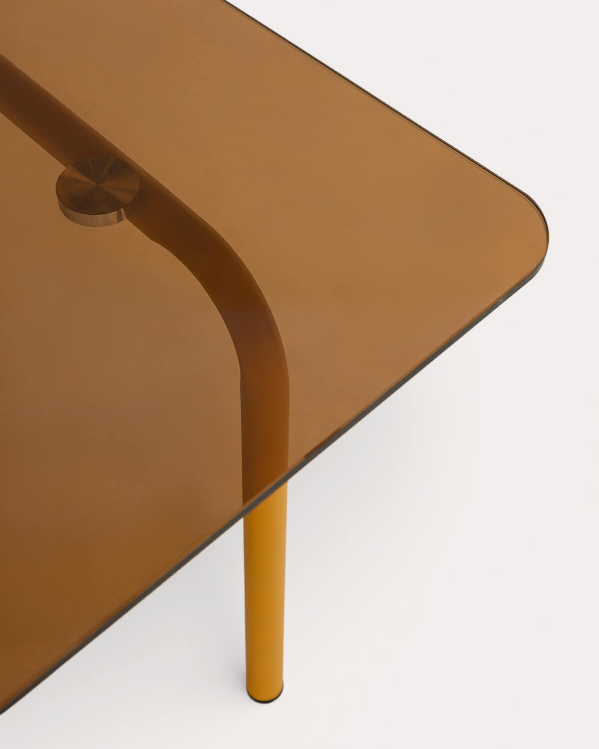 Couchtisch aus Metall und Gehärtetem Glas (120x60 cm) Mitha, Galeriebild 6