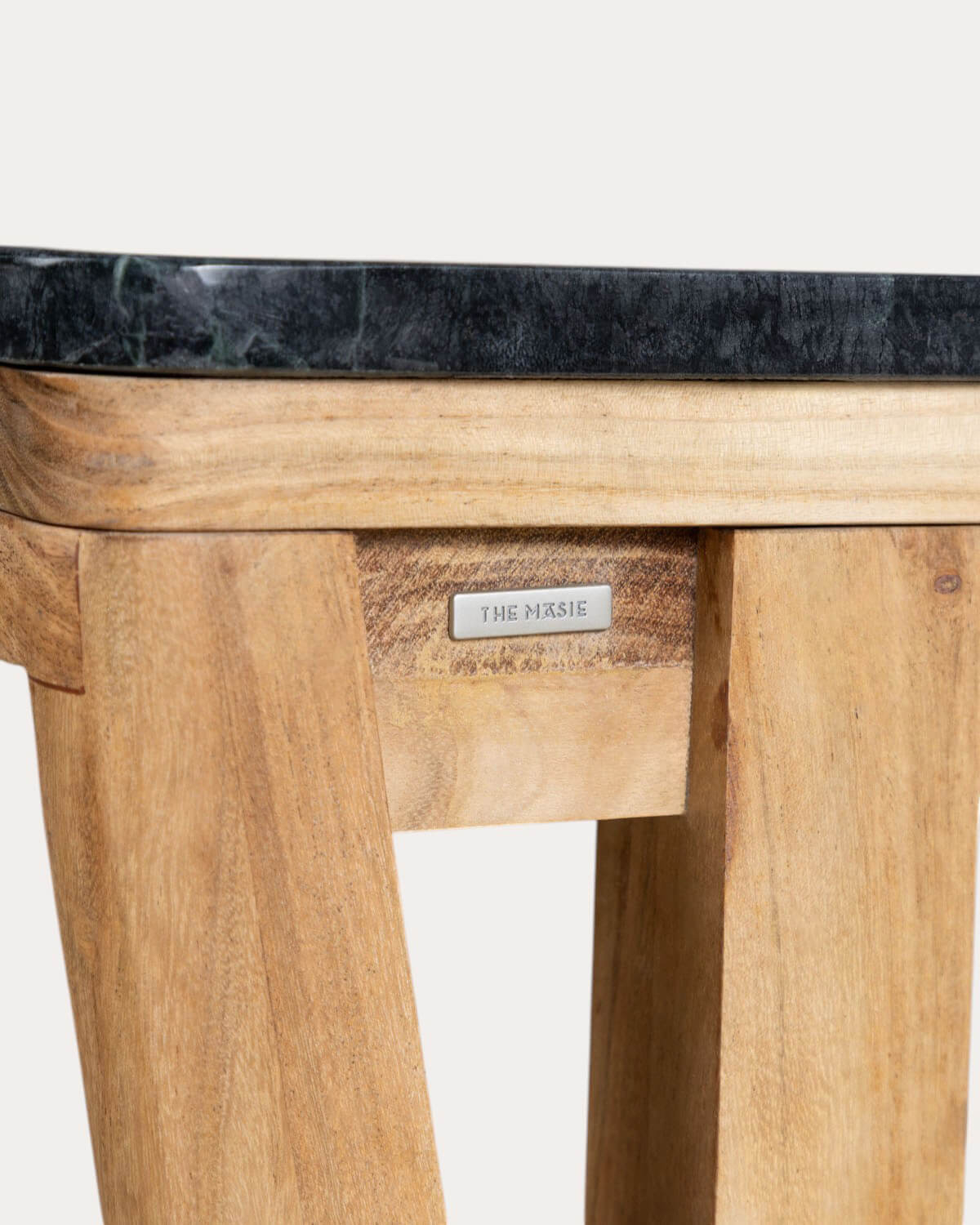 Rechteckiger Esstisch aus Marmor und Akazienholz (220x100 cm) Mundy, Galeriebild 5