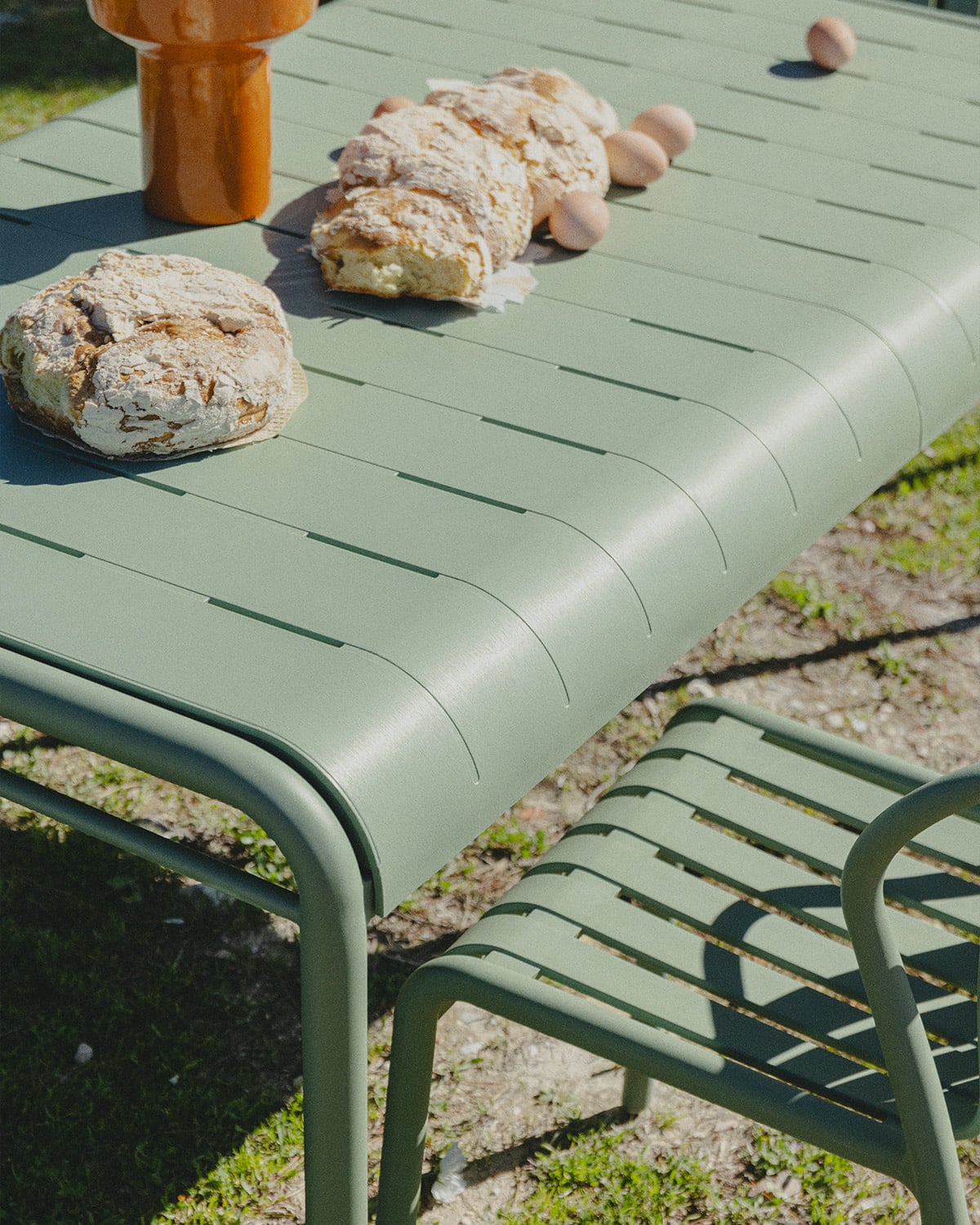 Set Rechteckiger Tisch (153x90 cm) und 4 Polypropylen-Gartenstühle Baztan , Galeriebild 3