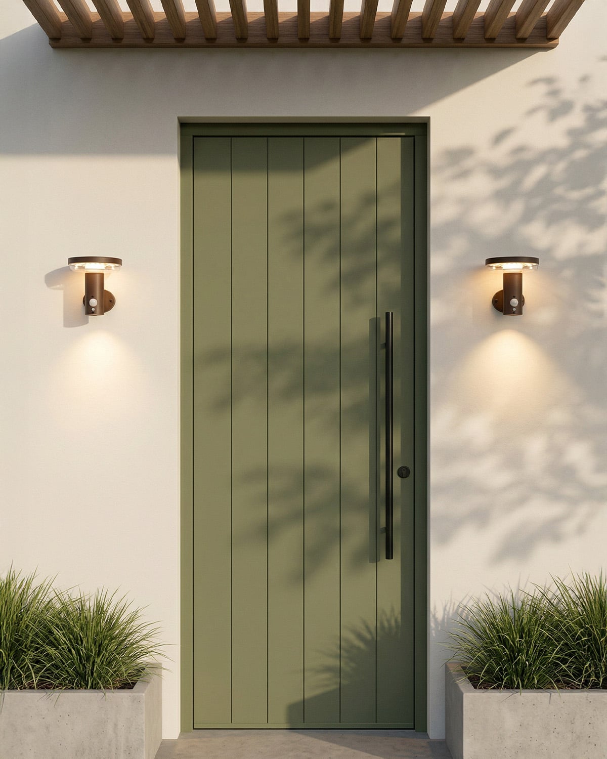 LED-Solar-Wandleuchte für den Außenbereich aus Metall Sulivan, Galeriebild 2