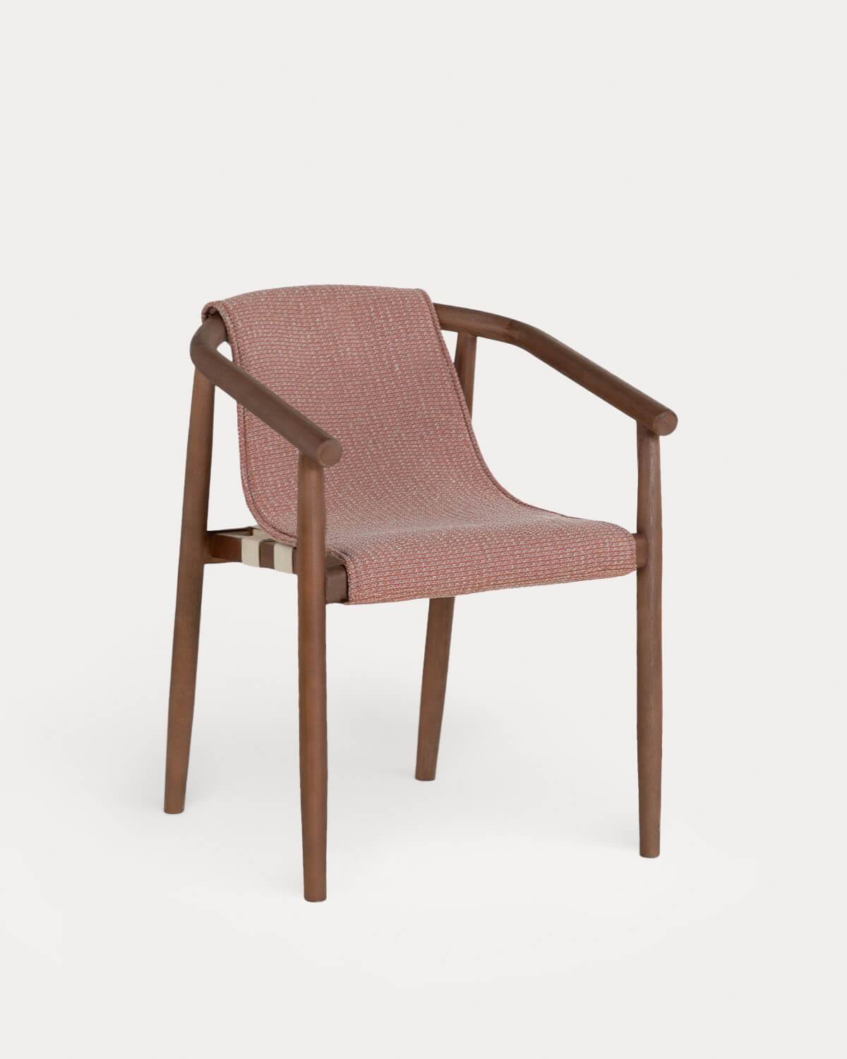 Rechteckiger Zementtisch Eneiza (230x110 cm) und 8 Clhoti Outdoor-Holzarmstühle, Galeriebild 4