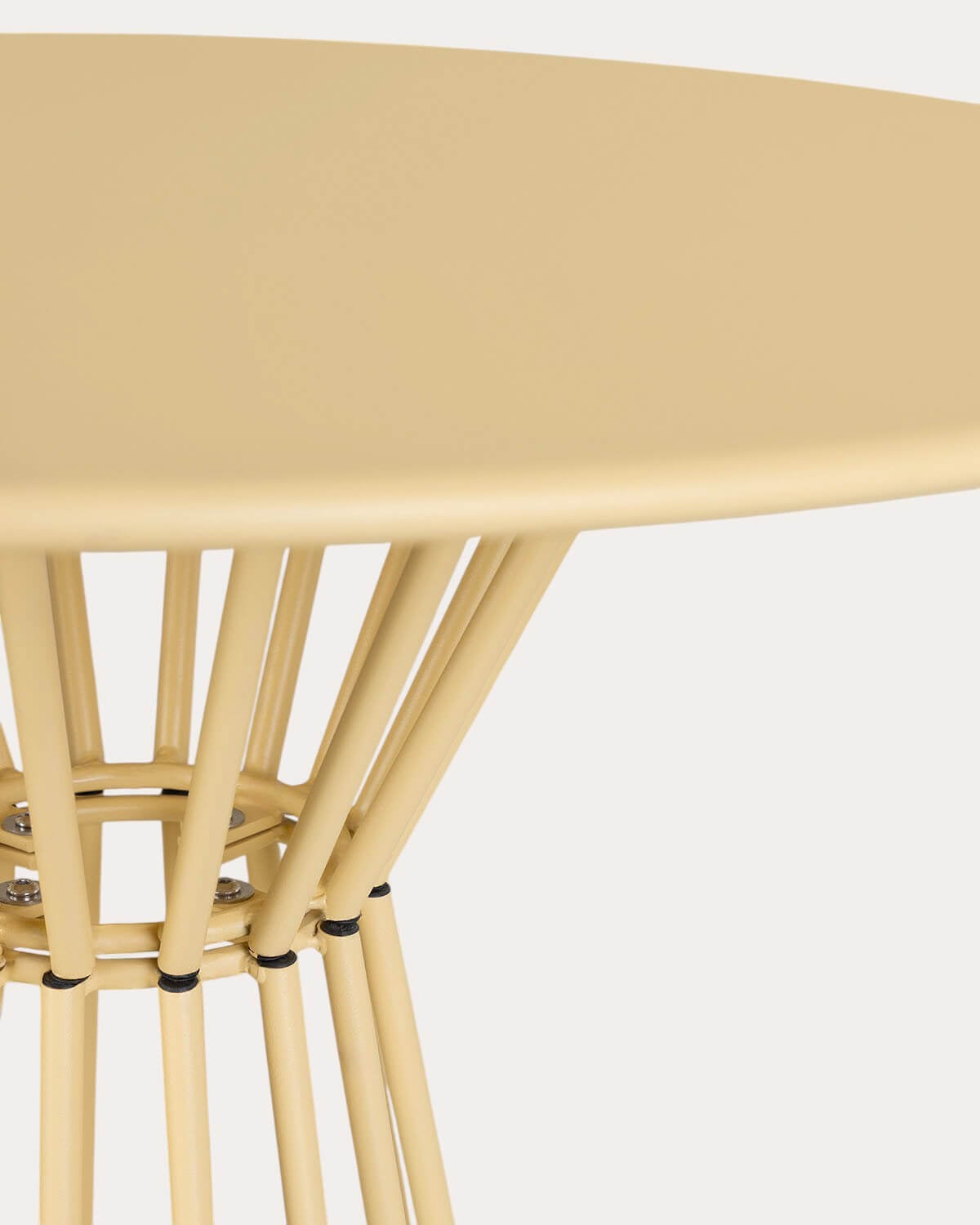 Runder Stehtisch (Ø70 cm) Nouli und 2 Metall-Stehhocker (75 cm) Mayailer für den Außenbereich, Galeriebild 6