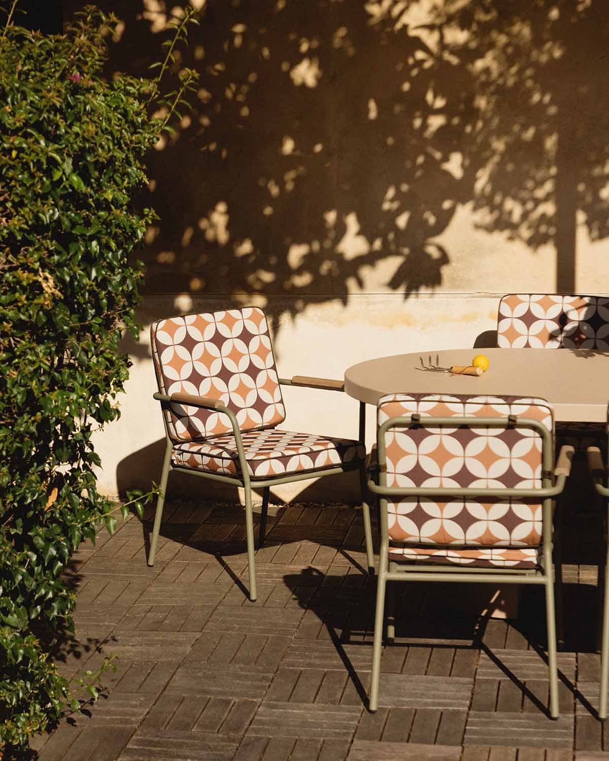 2er-Pack Metall- und Stoff-Gartenstühle Edimbra, Galeriebild 2