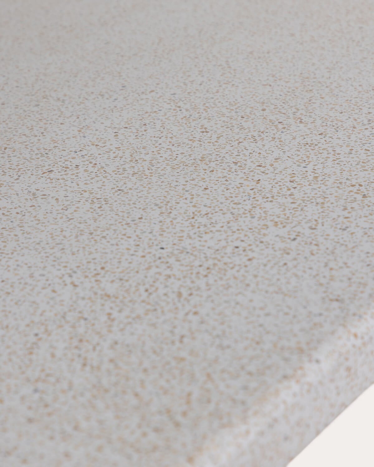 Rechteckiges Terrazzo-Tischset Ixiar (270x120 cm) und 8 Holz-Armlehnstühle für den Außenbereich Elnes, Galeriebild 4