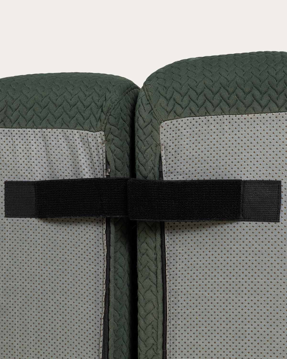 Vakuumverpacktes Modulares Sofa, 3-Teilig, bestehend aus 2 Eckmodulen und einem Mittelmodul Bezogen mit Gewebe Nahual, Galeriebild 10