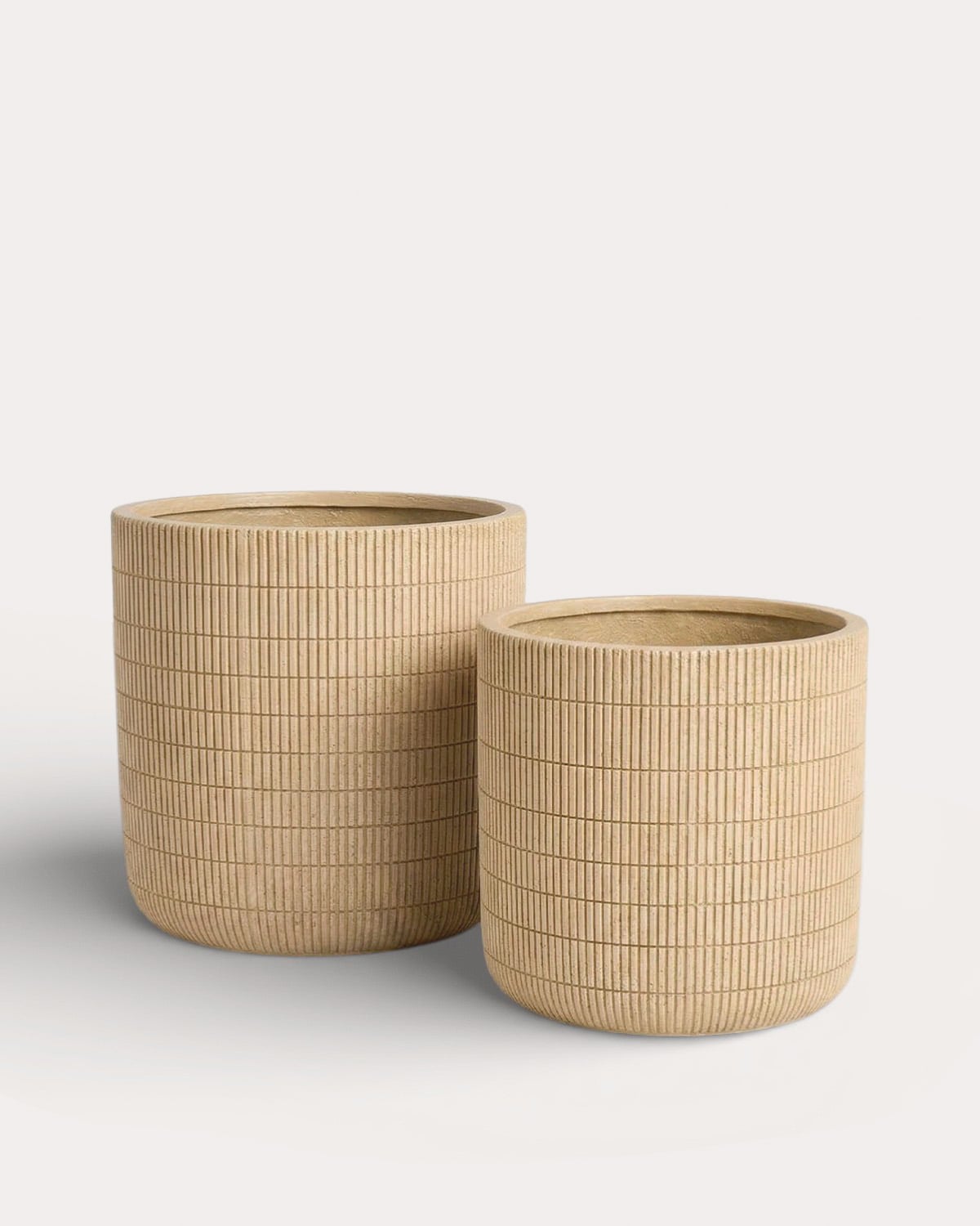 Set mit 2 Niedrigen Zement-Efeututen Potos, Galeriebild 1