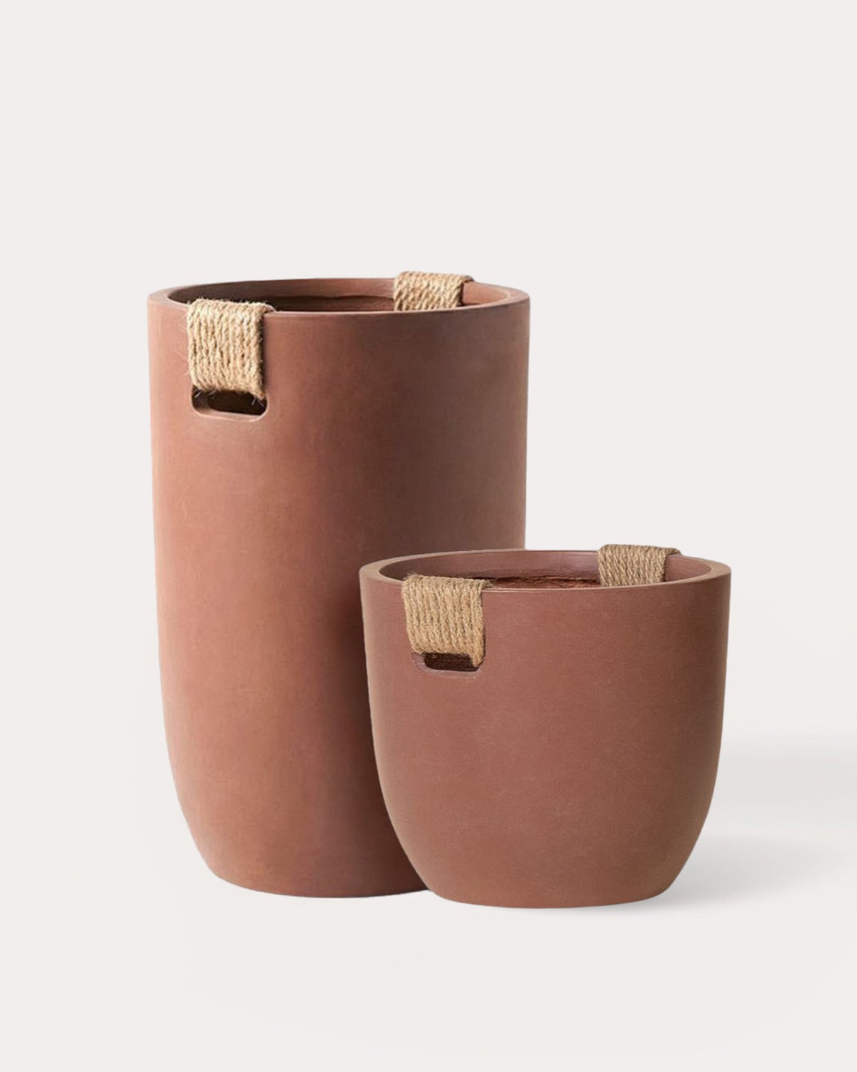 Set mit 2 Zementpflanzgefäßen Fitonia, Galeriebild 1