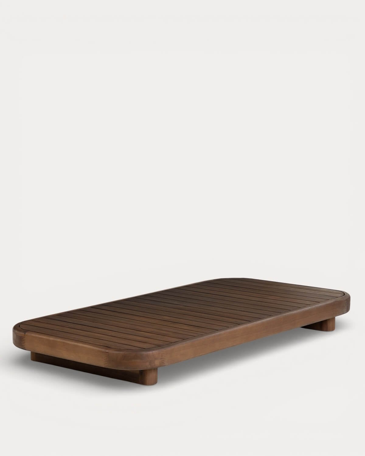 Rechteckiger Couchtisch aus Akazienholz für den Außenbereich (150x0 cm) Redik 