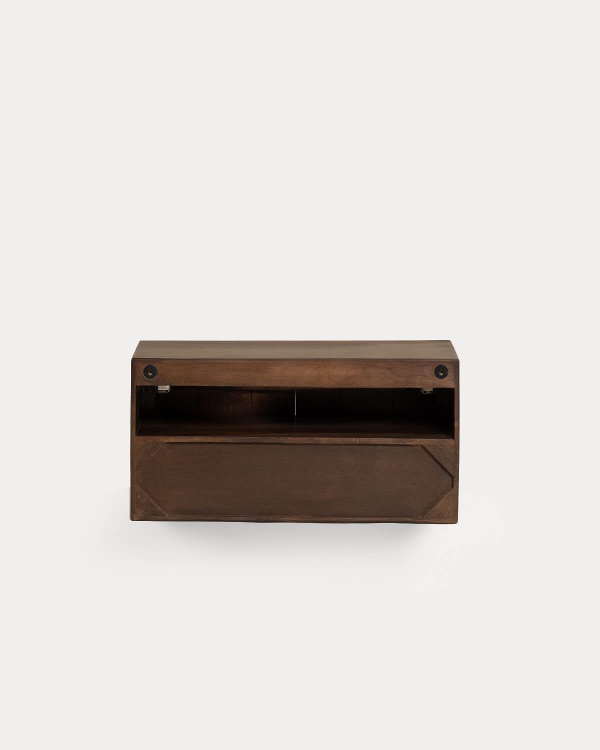 Wandhängender Badezimmerschrank mit 2 Türen 90x45 cm aus Mangoholz Orlean, Galeriebild 6