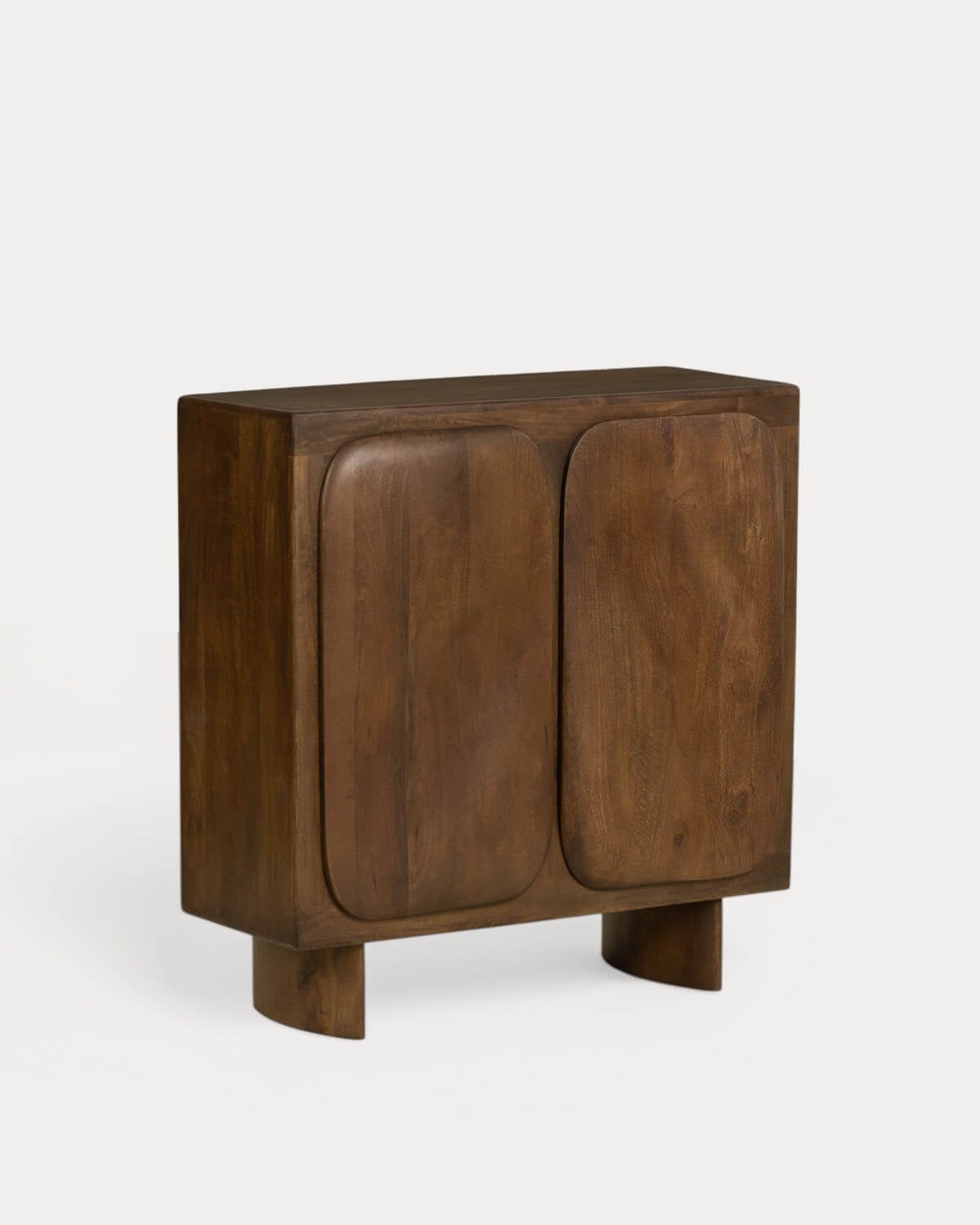 Niedriges Sideboard mit 2 90x40 cm Türen aus Mangoholz Orlean, Galeriebild 1