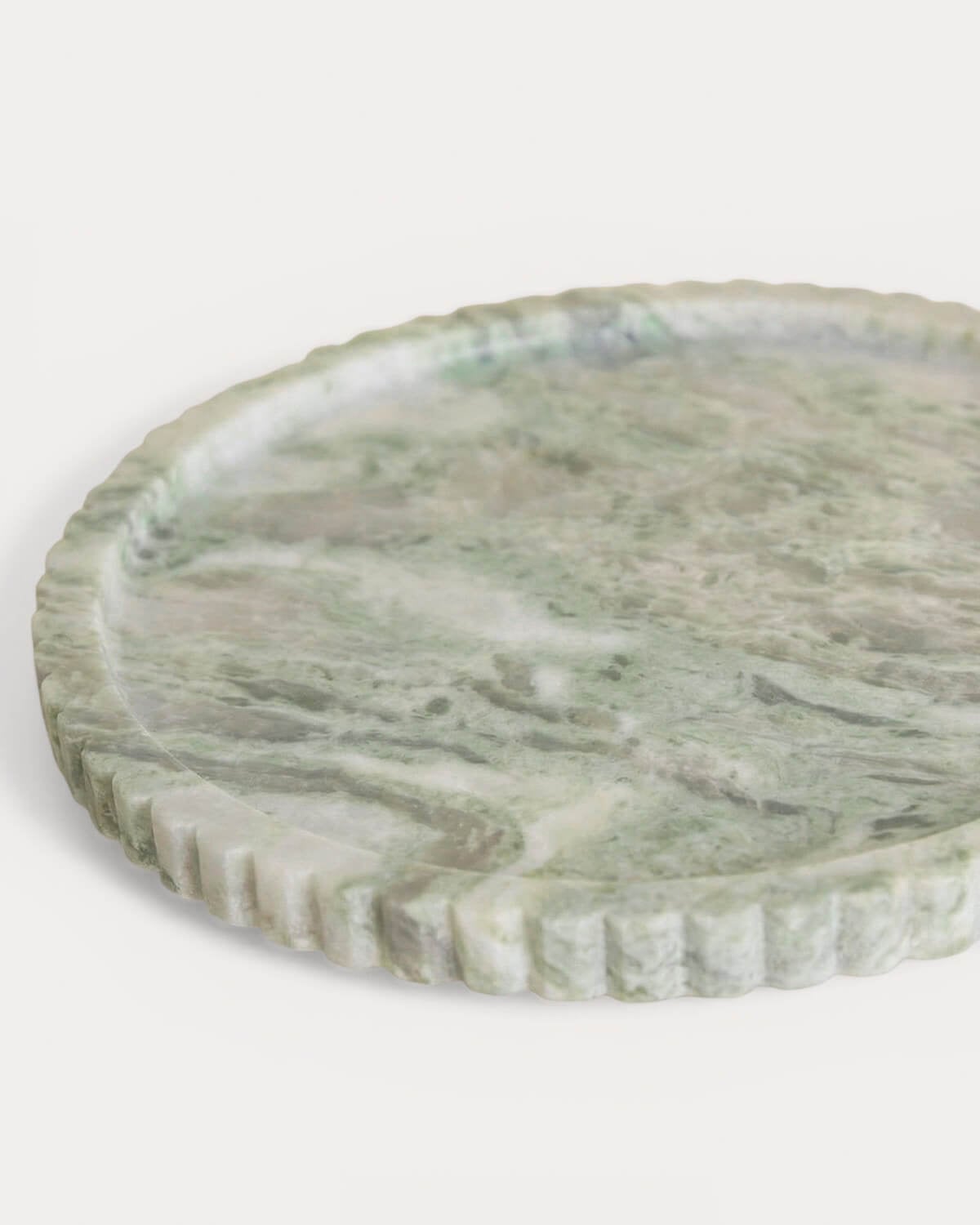 Rundes Dekotablett aus Marmor Todra, Galeriebild 5