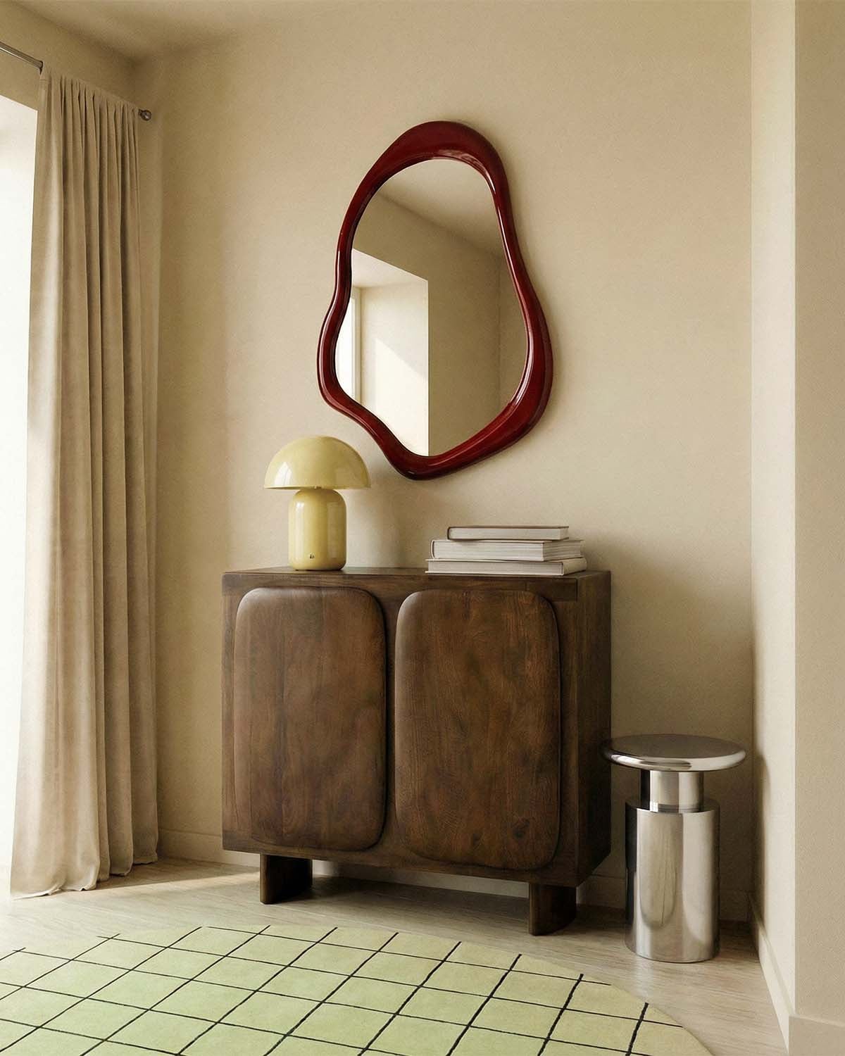 Niedriges Sideboard mit 2 Türen aus Mangoholz Orlean, Galeriebild 2