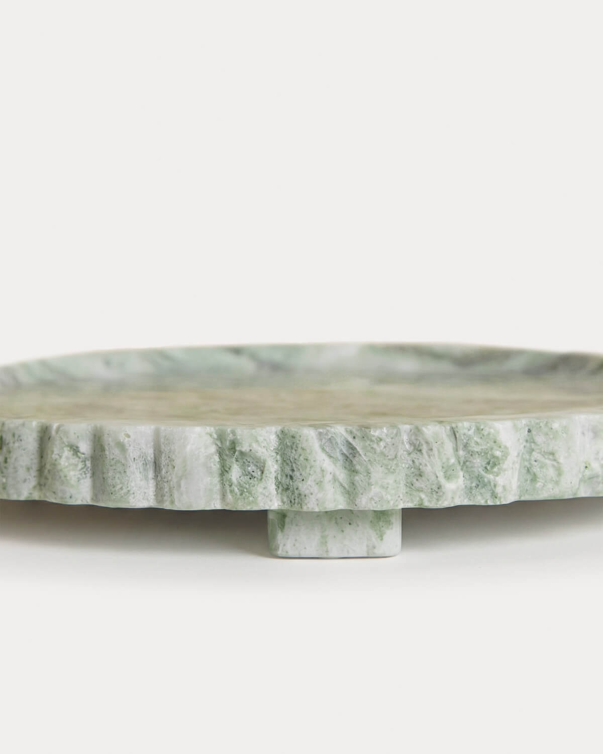 Rundes Dekotablett aus Marmor Todra, Galeriebild 4
