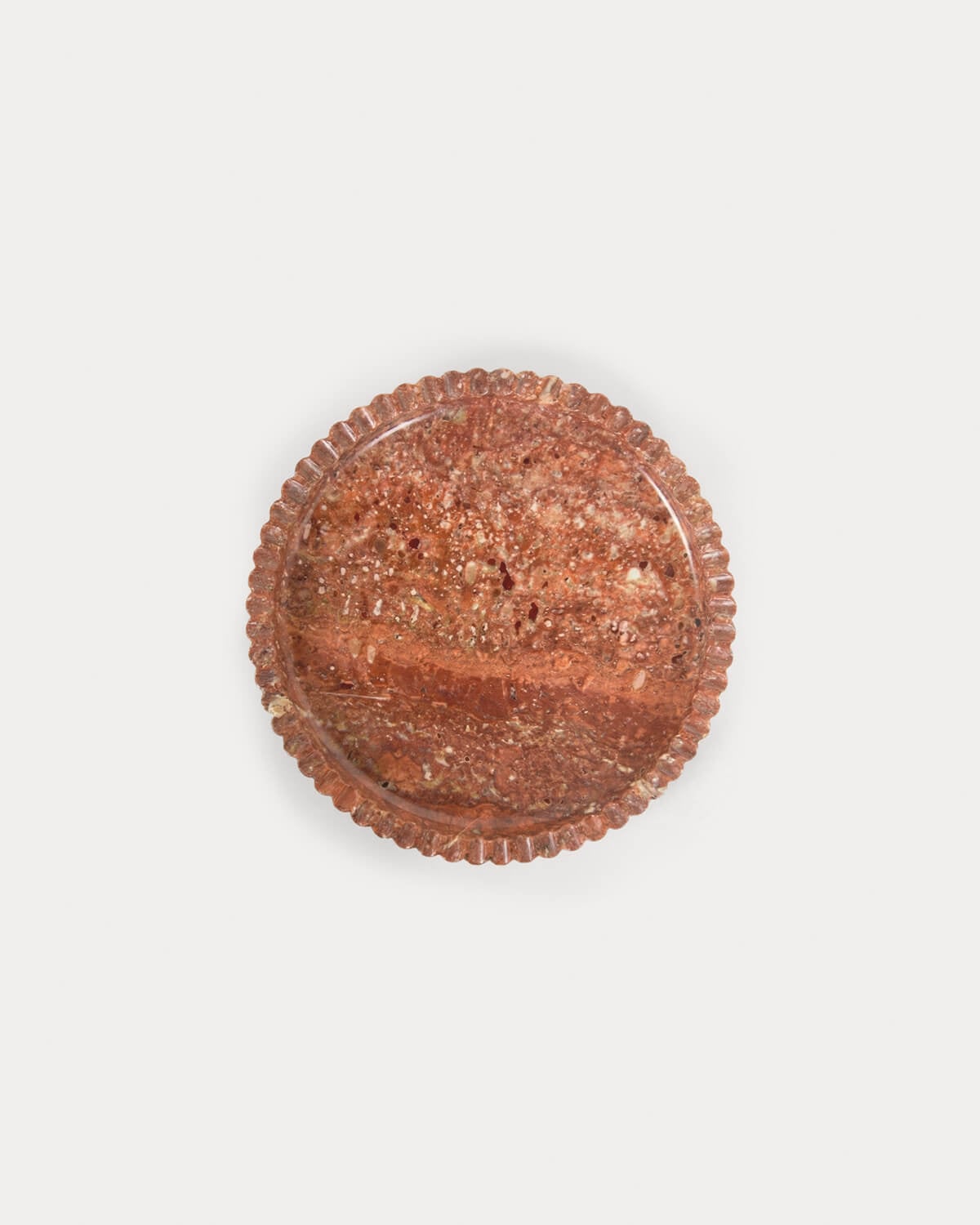 Rundes Dekotablett aus Marmor Todra, Galeriebild 5