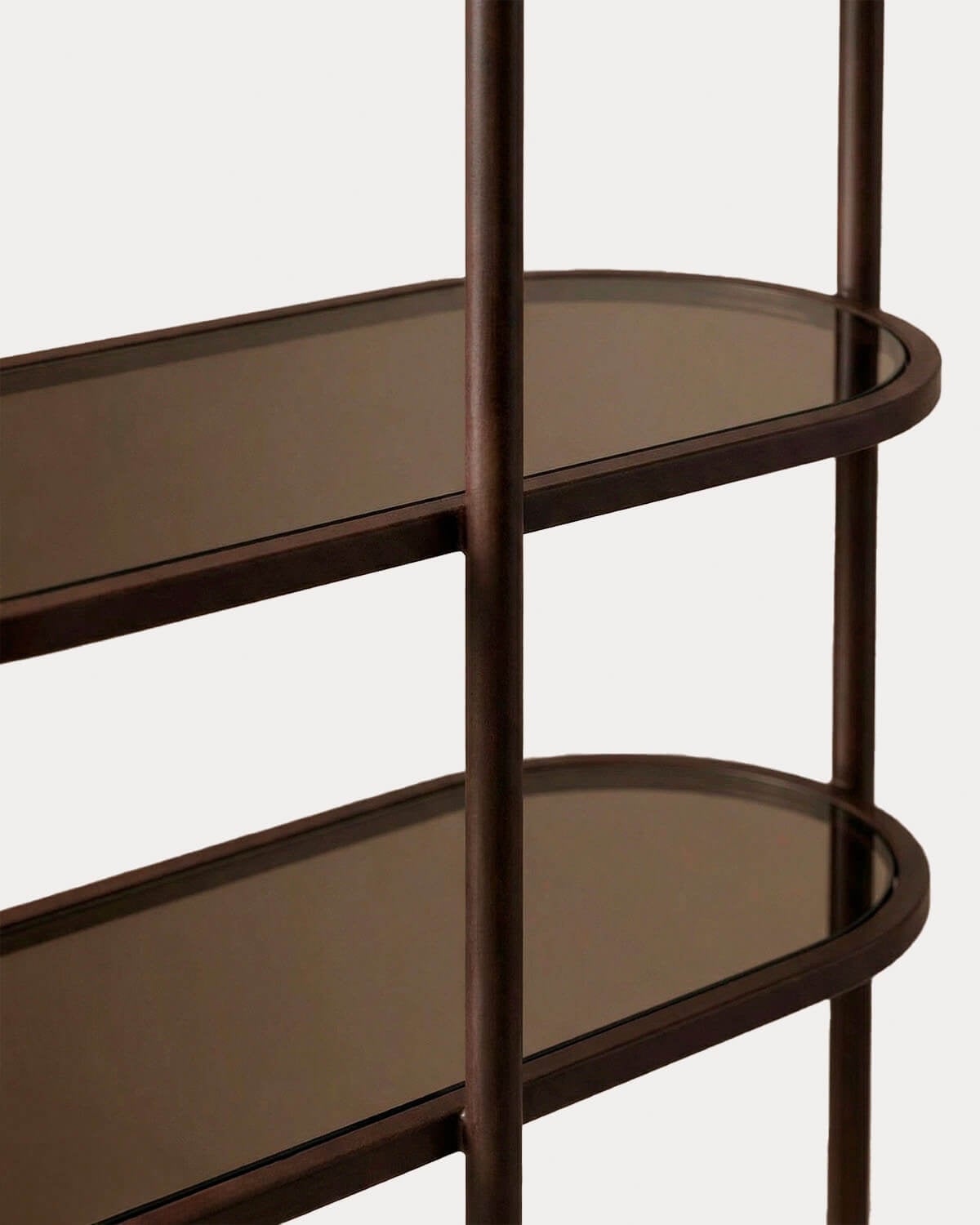 Beistelltisch aus Metall und gehärtetem Glas (50x50 cm) Yerry, Galeriebild 6