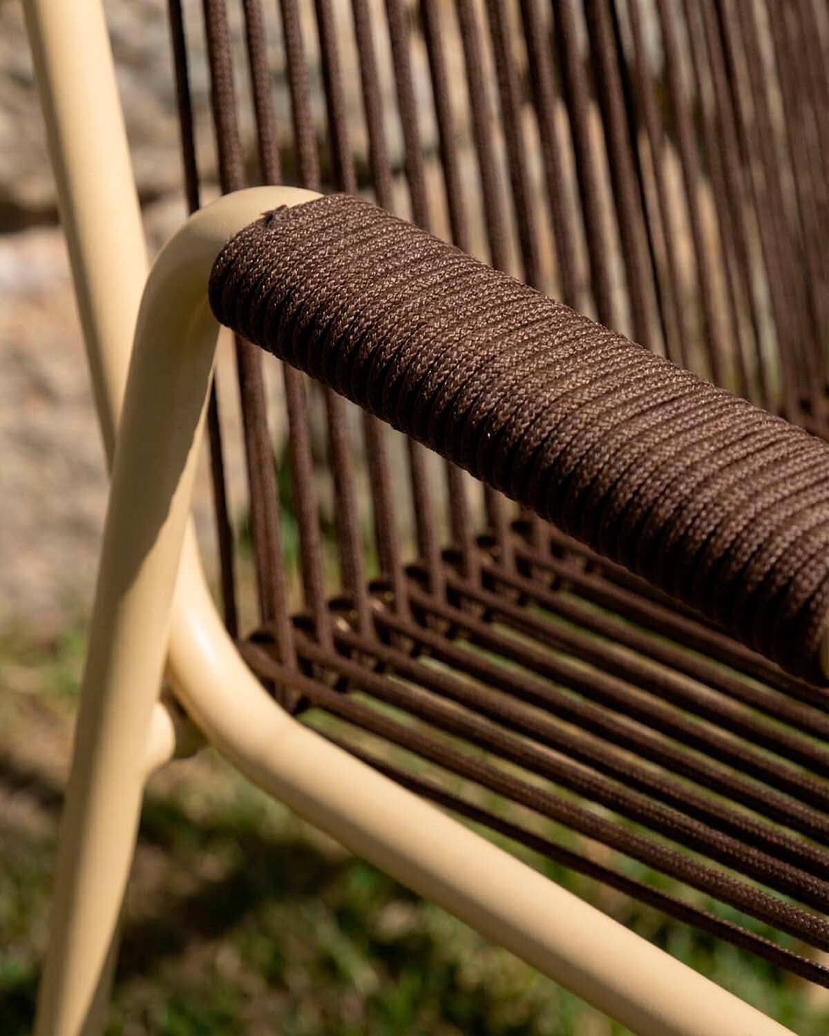 4er-Pack Gartenstühle mit Metallarmlehnen und Seil Mayailer, Galeriebild 3