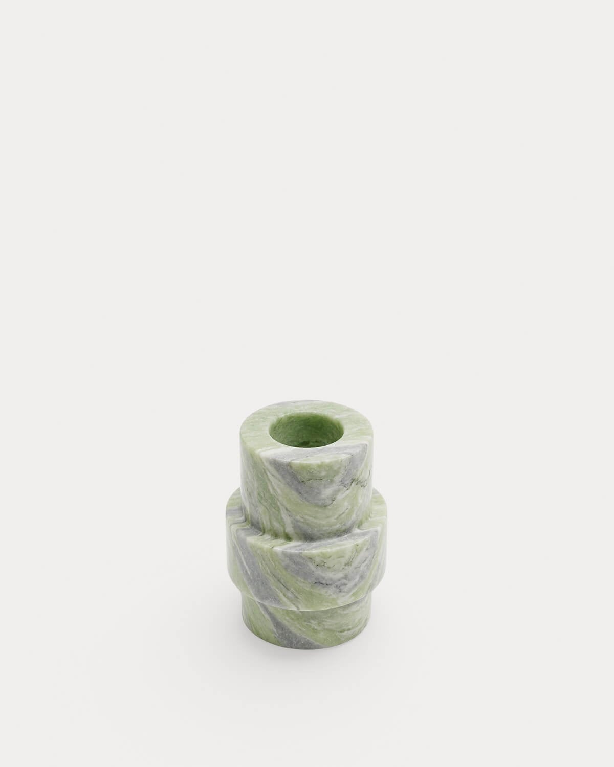 Runder Kerzenhalter aus Marmor (Ø6 cm) Siomha, Galeriebild 1