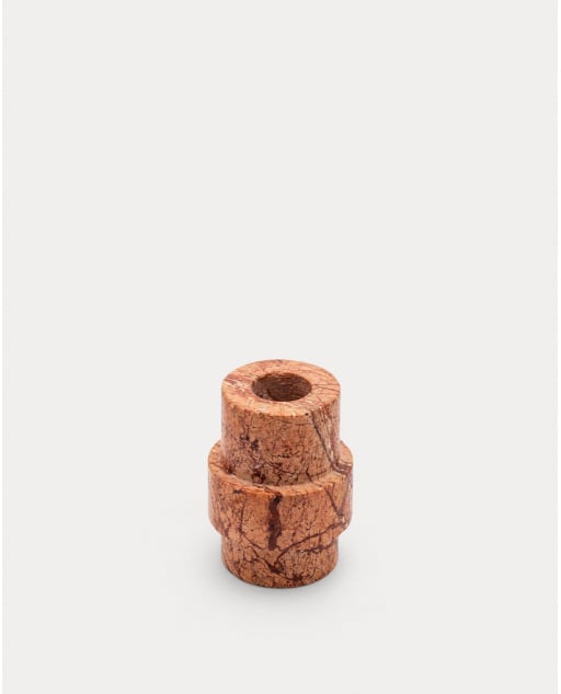 Runder Kerzenhalter aus Marmor (Ø6 cm) Siomha