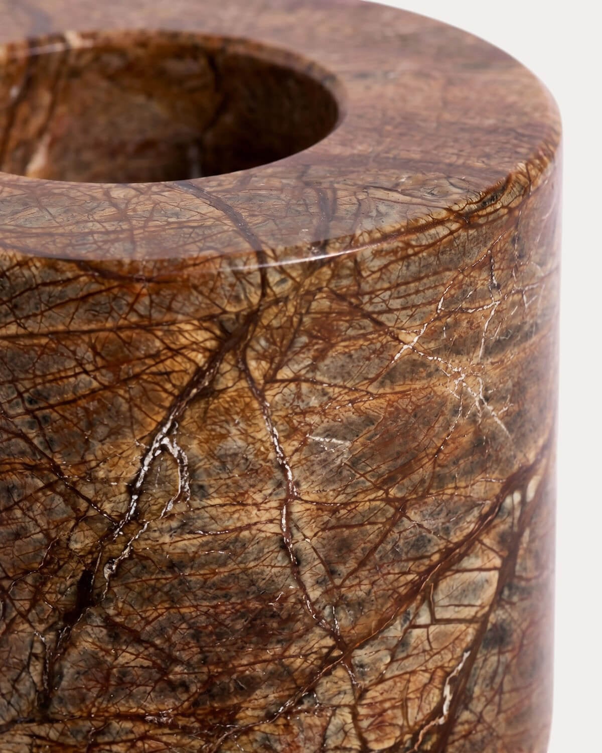 Runder Kerzenhalter aus Marmor (Ø4 cm) Sask, Galeriebild 6
