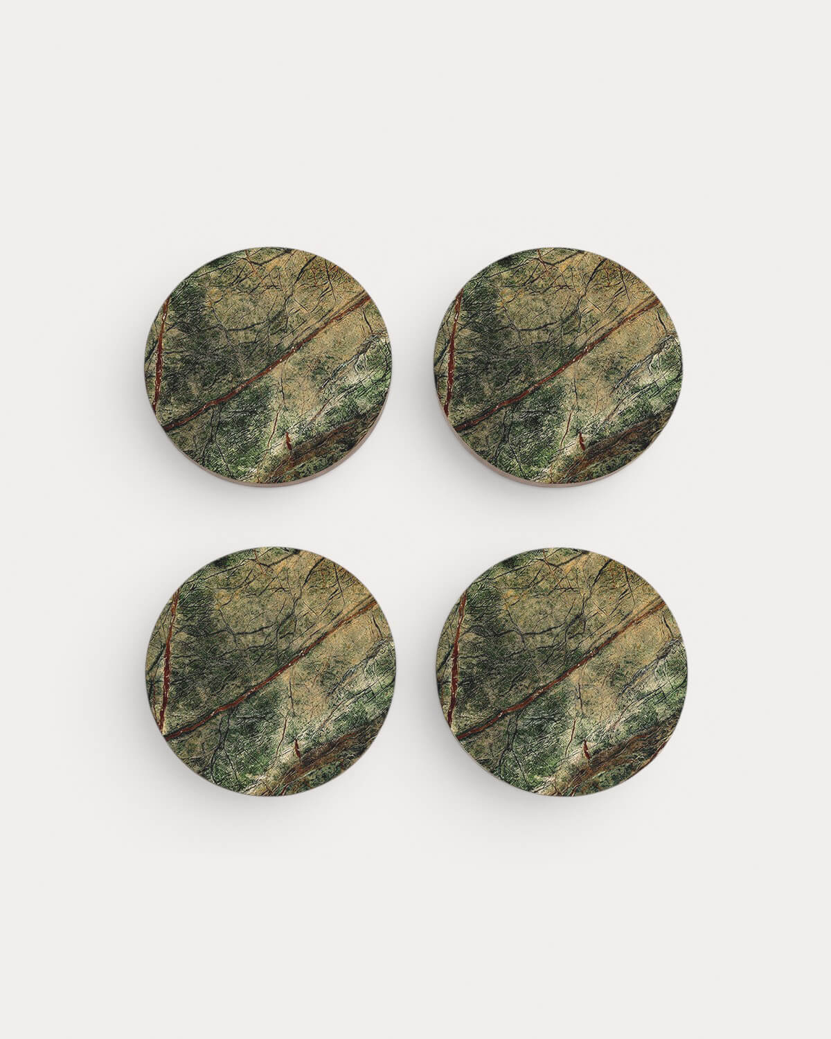 Set mit 4 Runden Marmoruntersetzern (Ø10 cm) Minao, Galeriebild 4